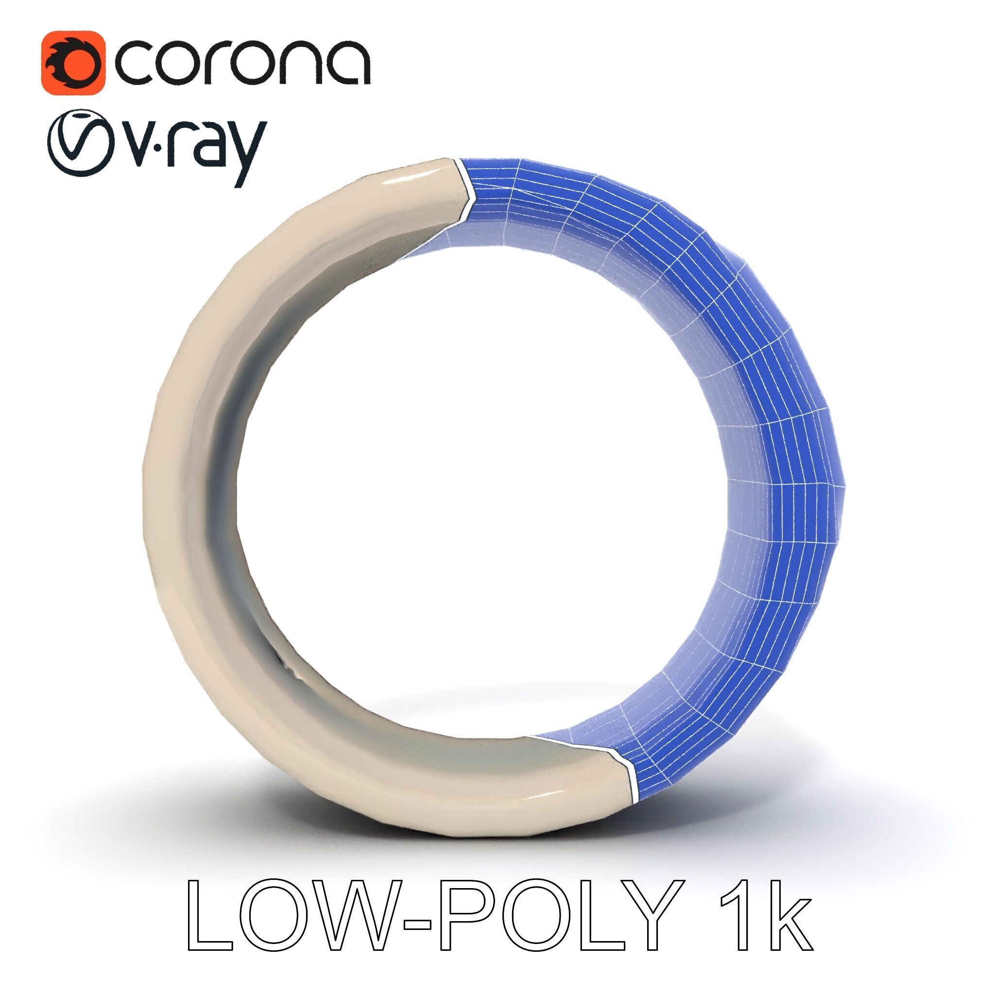 Smart Ring Wearable Technology Model Pack Low-poly 3D model_27