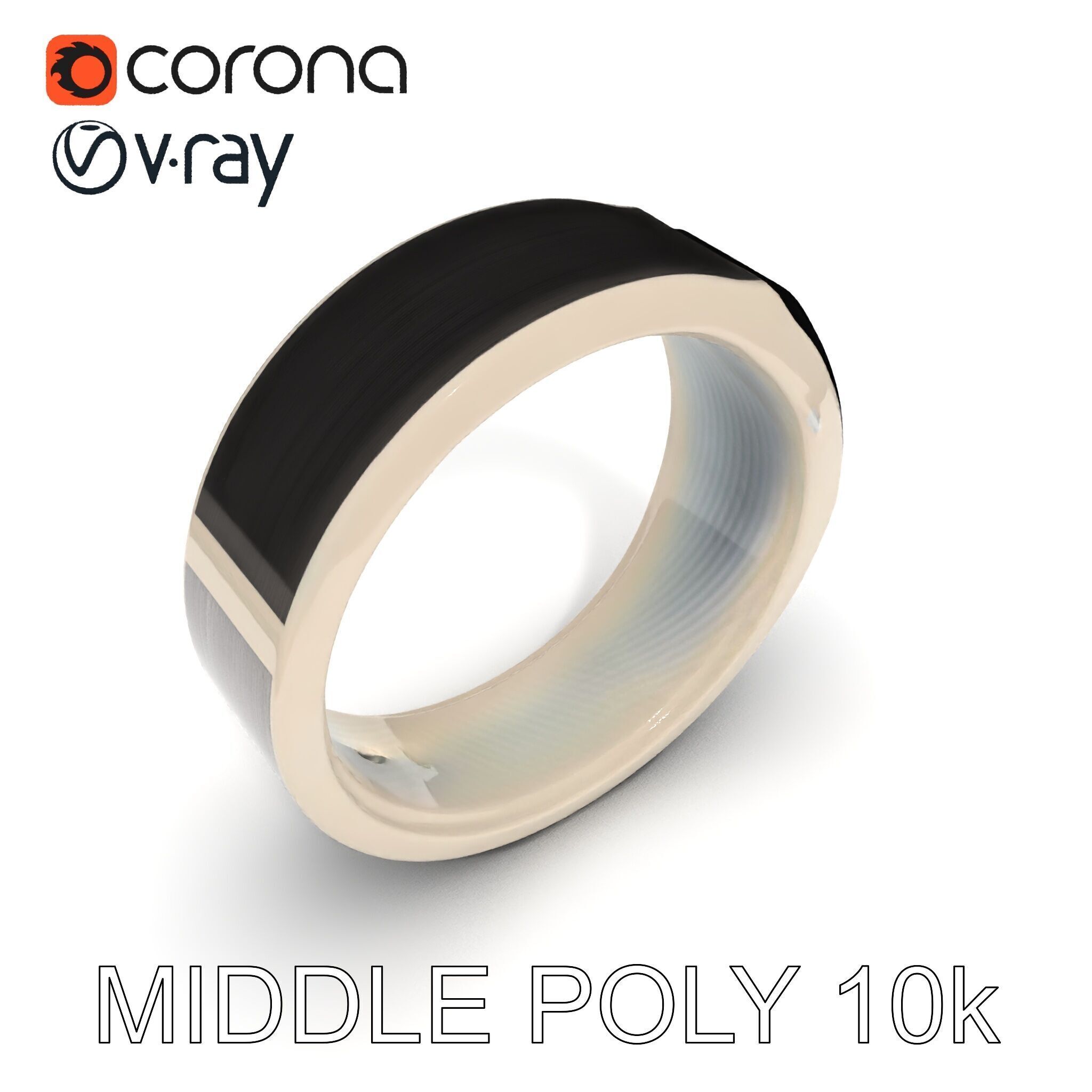 Smart Ring Wearable Technology Model Pack Low-poly 3D model_14