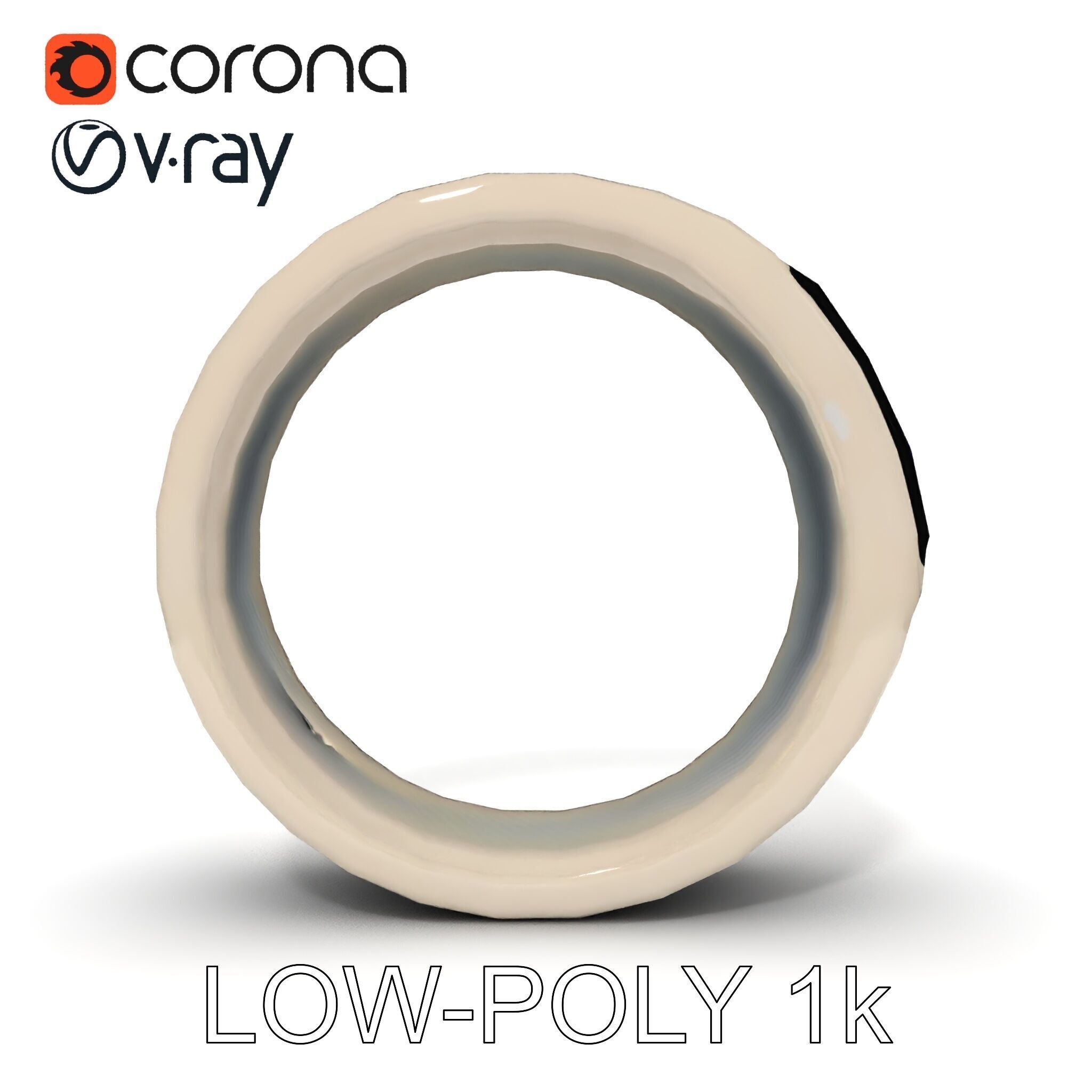 Smart Ring Wearable Technology Model Pack Low-poly 3D model_7