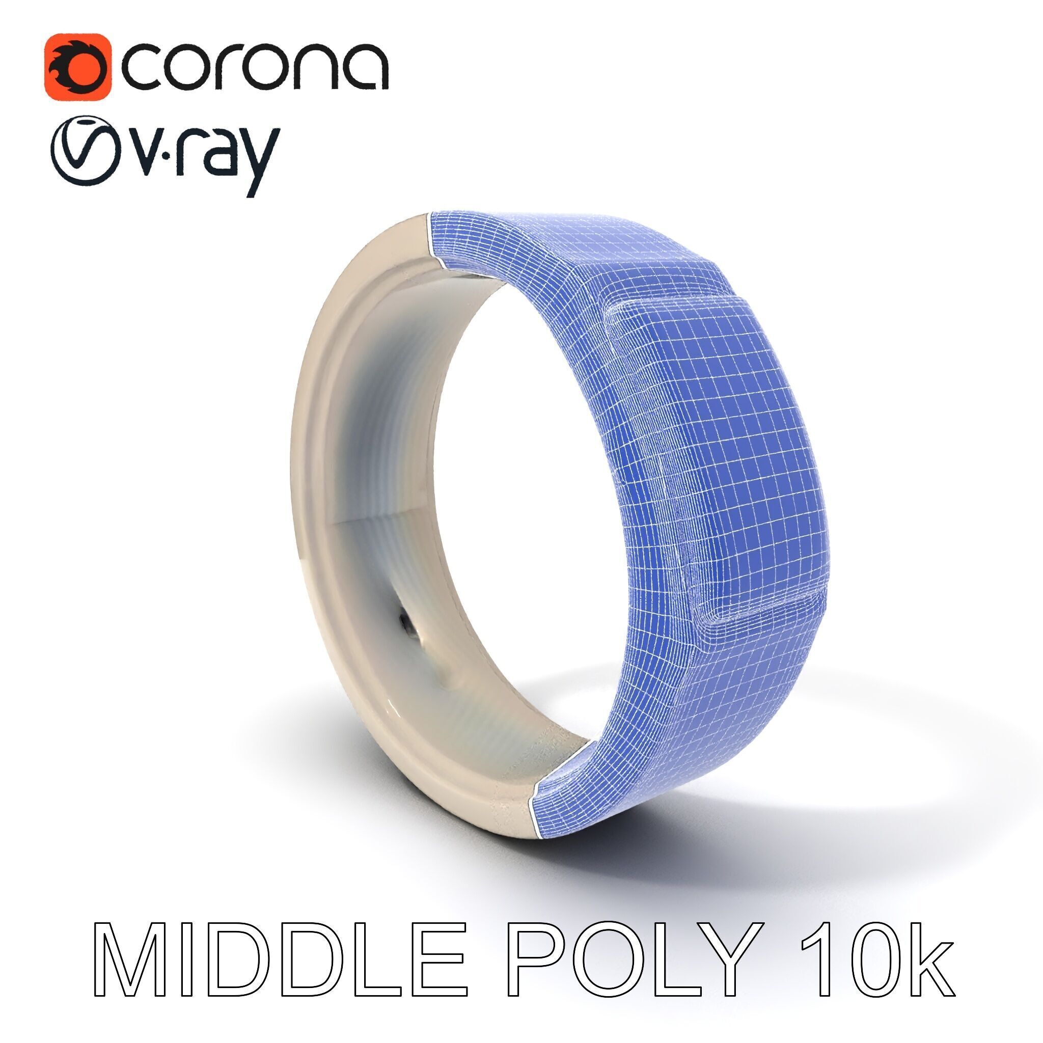 Smart Ring Wearable Technology Model Pack Low-poly 3D model_32