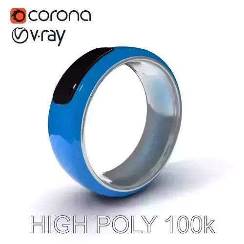 Smart Ring Model Pack with Interactive Features Low-poly 3D model