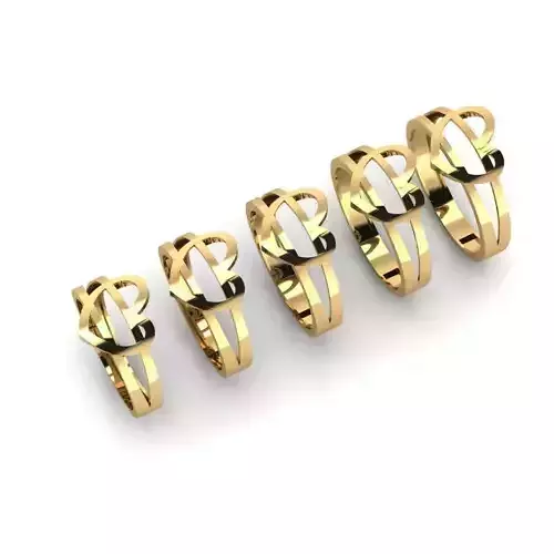 Gold Ring Jewelry Heart  Ring stl 3dm 3dprintmodel