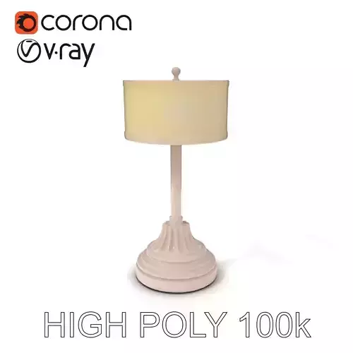 Elegant Table Lamp D Model Pack