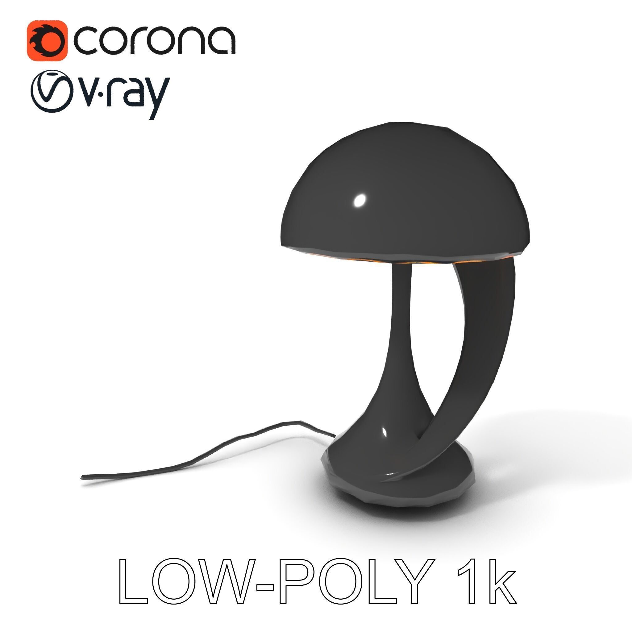 Modern Desk Lamp D Model Pack Low-poly 3D model_32