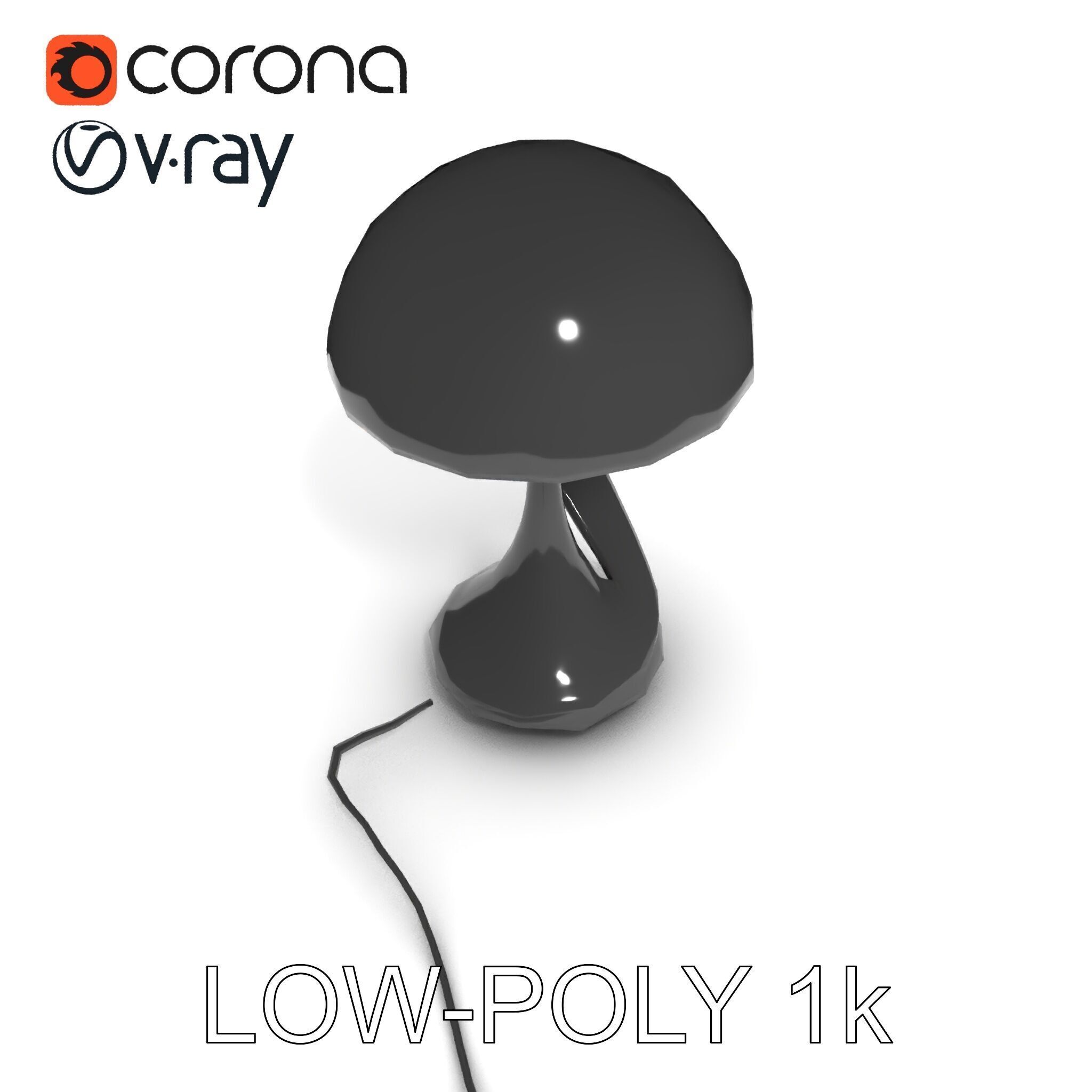 Modern Desk Lamp D Model Pack Low-poly 3D model_35