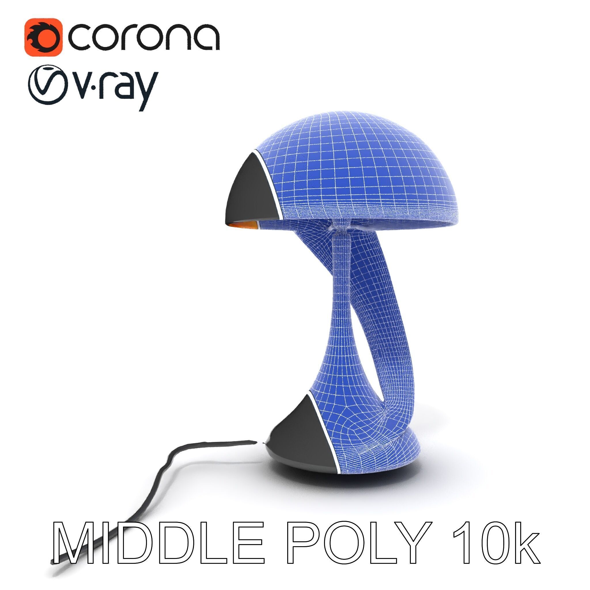 Modern Desk Lamp D Model Pack Low-poly 3D model_12