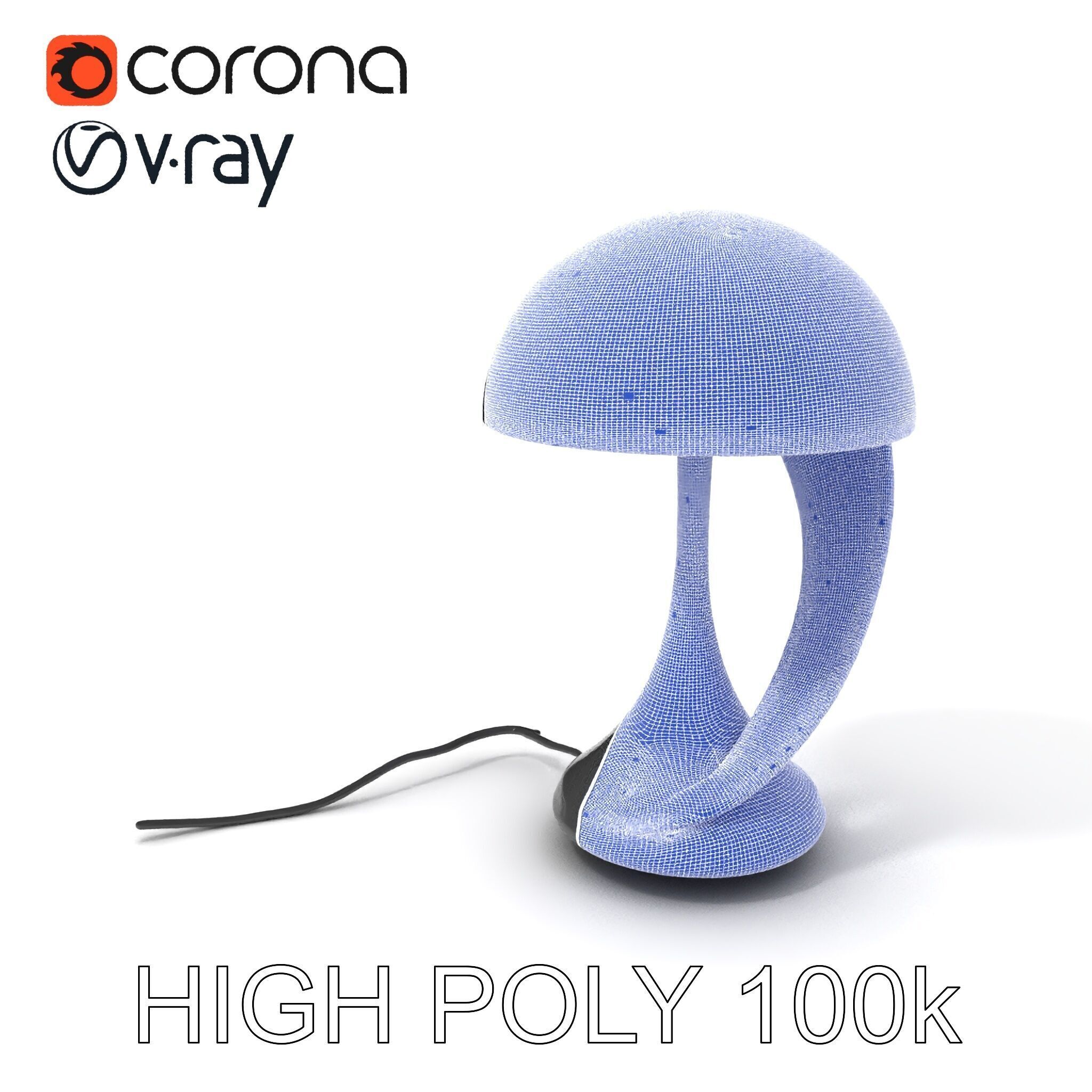 Modern Desk Lamp D Model Pack Low-poly 3D model_3