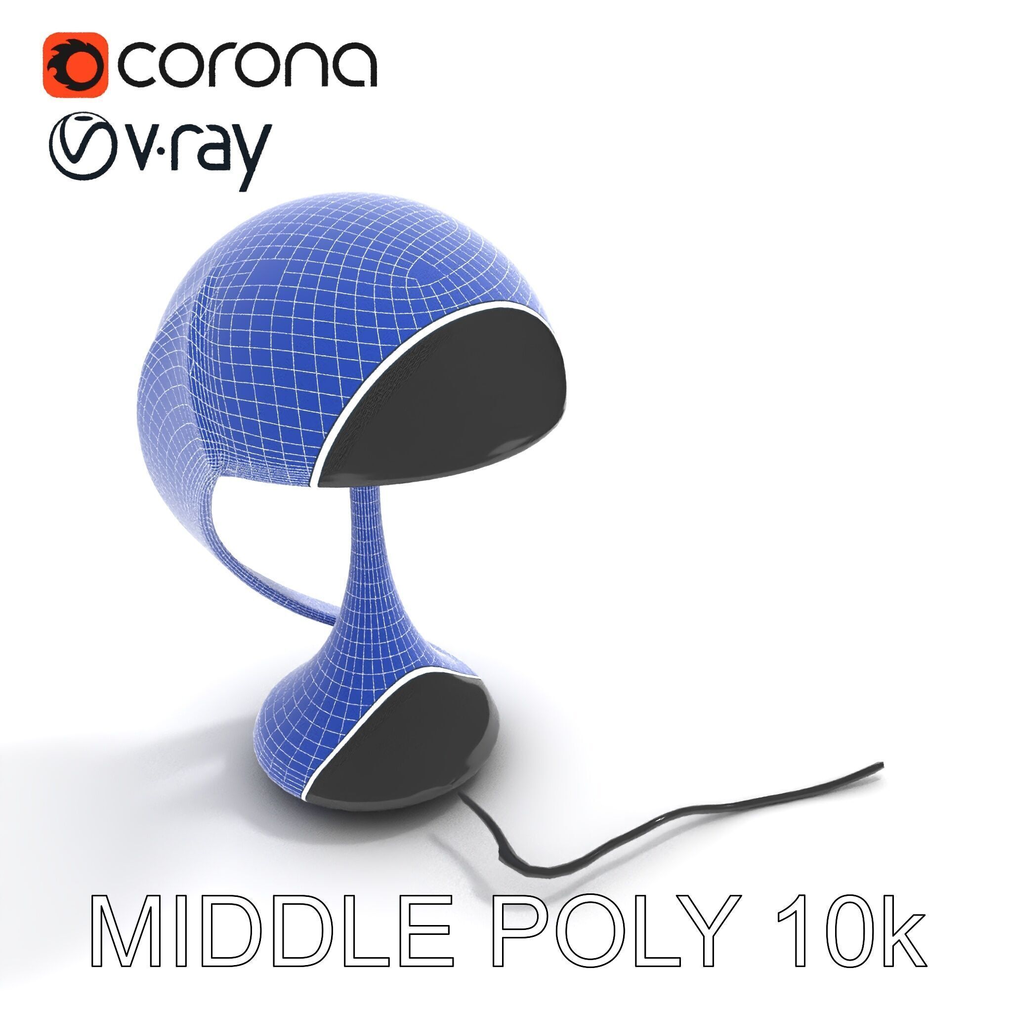 Modern Desk Lamp D Model Pack Low-poly 3D model_9