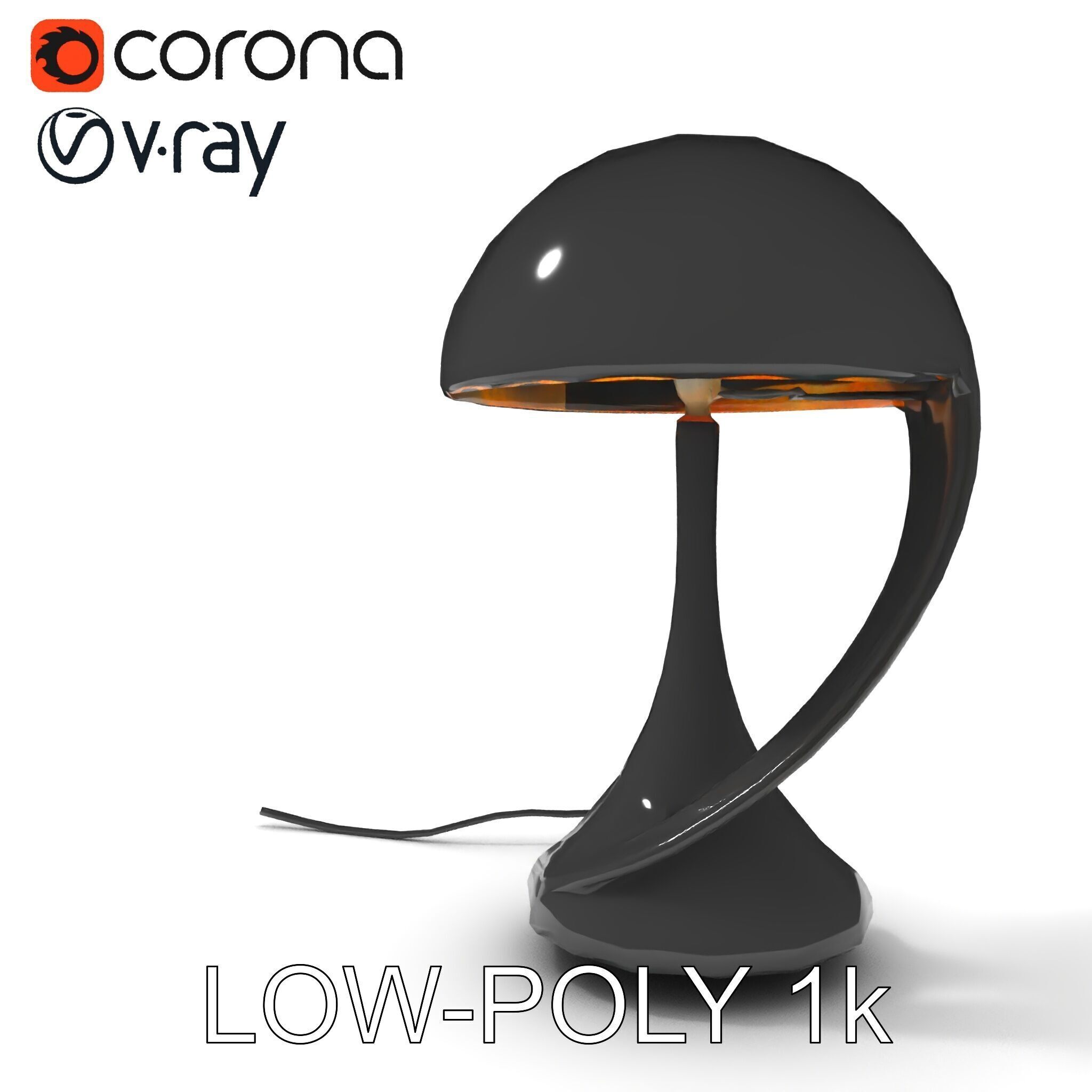 Modern Desk Lamp D Model Pack Low-poly 3D model_13