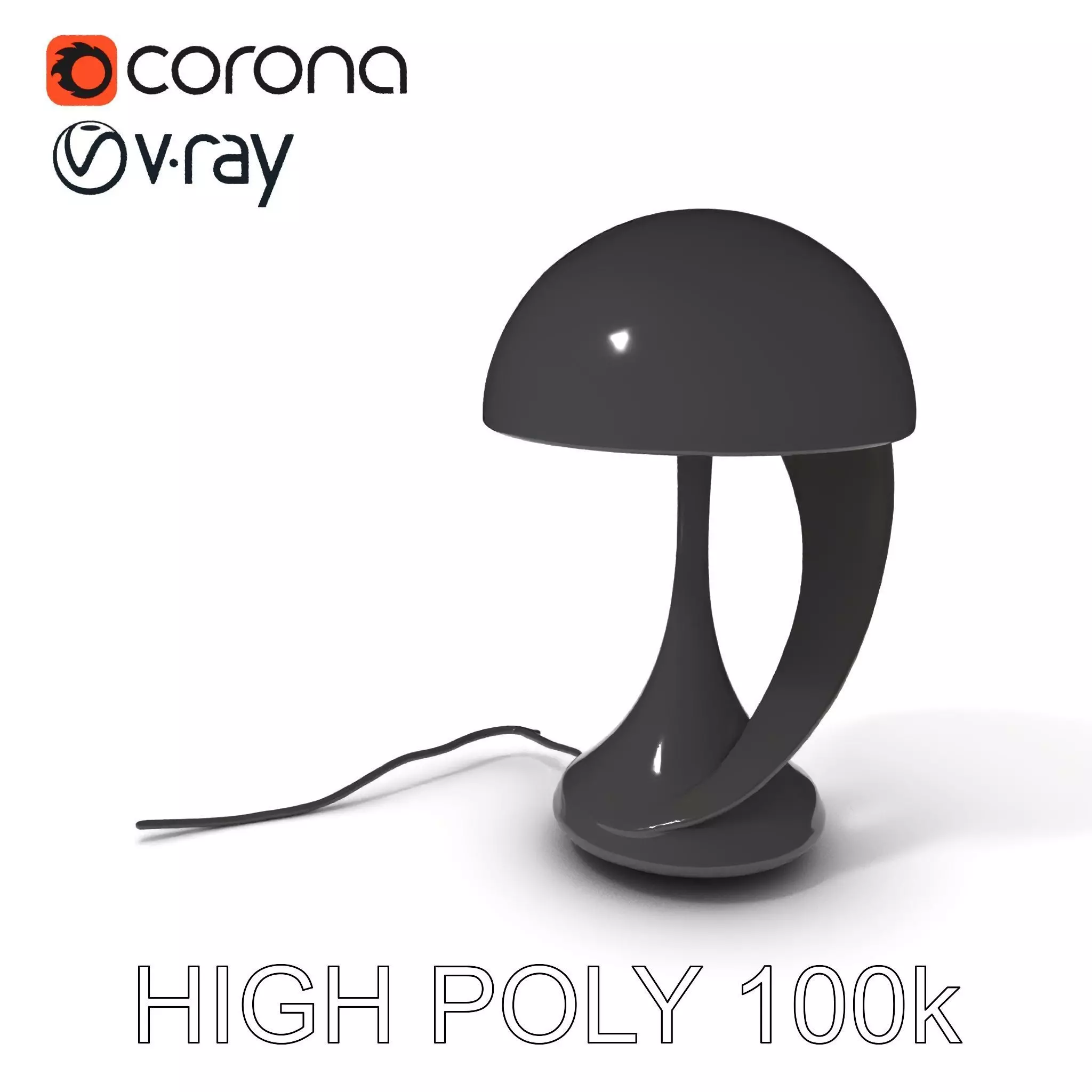 Modern Desk Lamp D Model Pack Low-poly 3D model_0