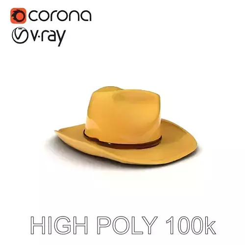 Classic Cowboy Hat Model Pack with PBR Textures