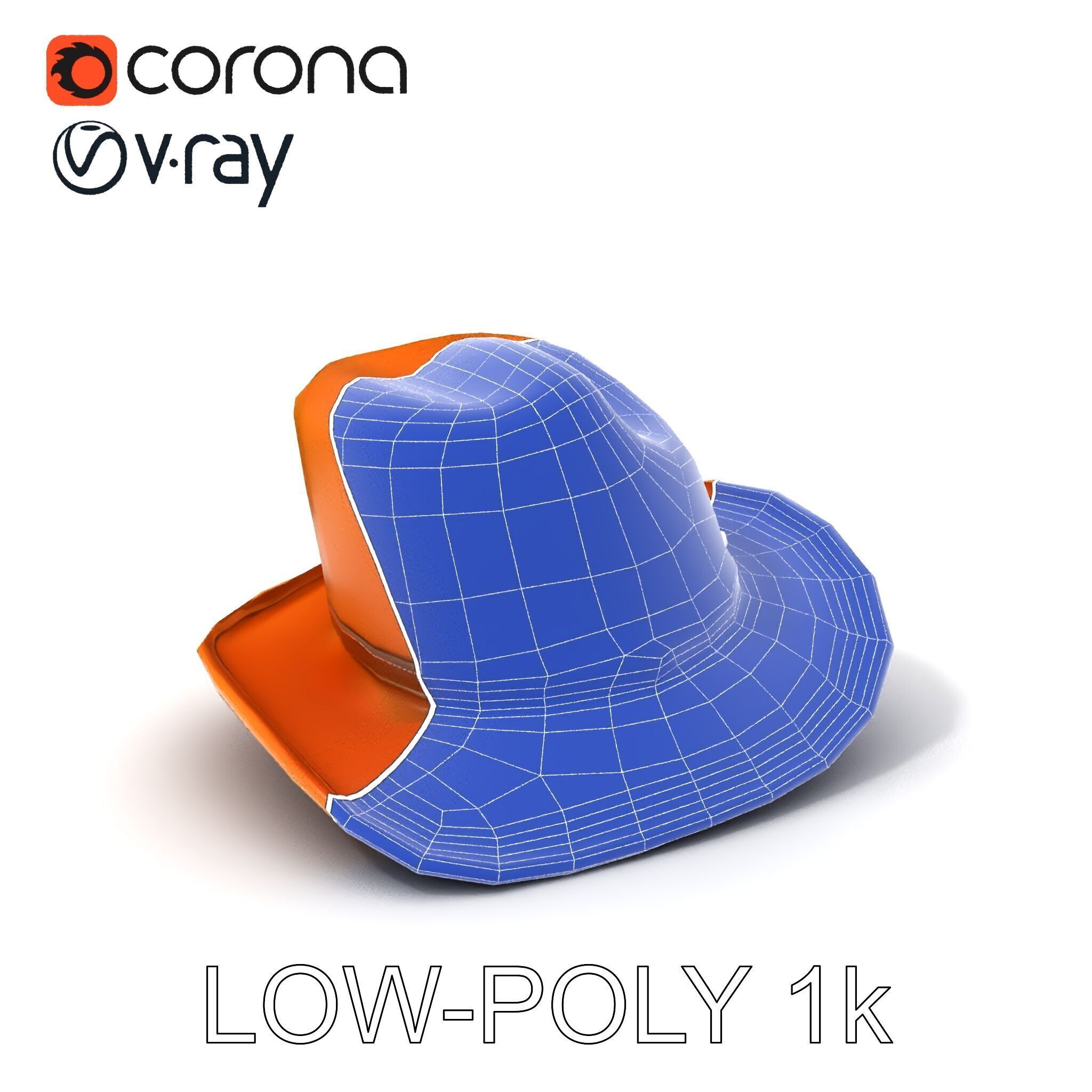 Stylish Cowboy Hat Model Pack for Virtual Environments Low-poly 3D model_30