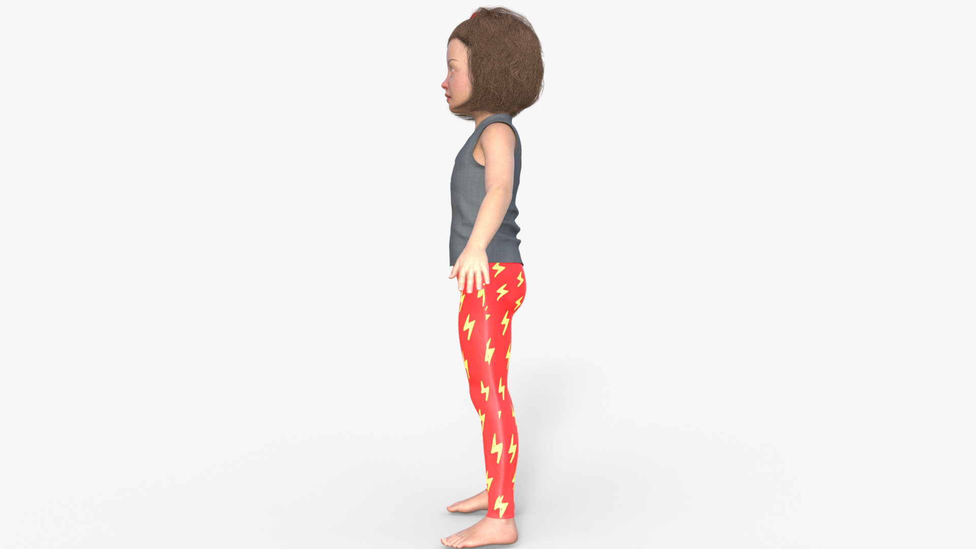 Realistic 3D Girl Character 3D model_31