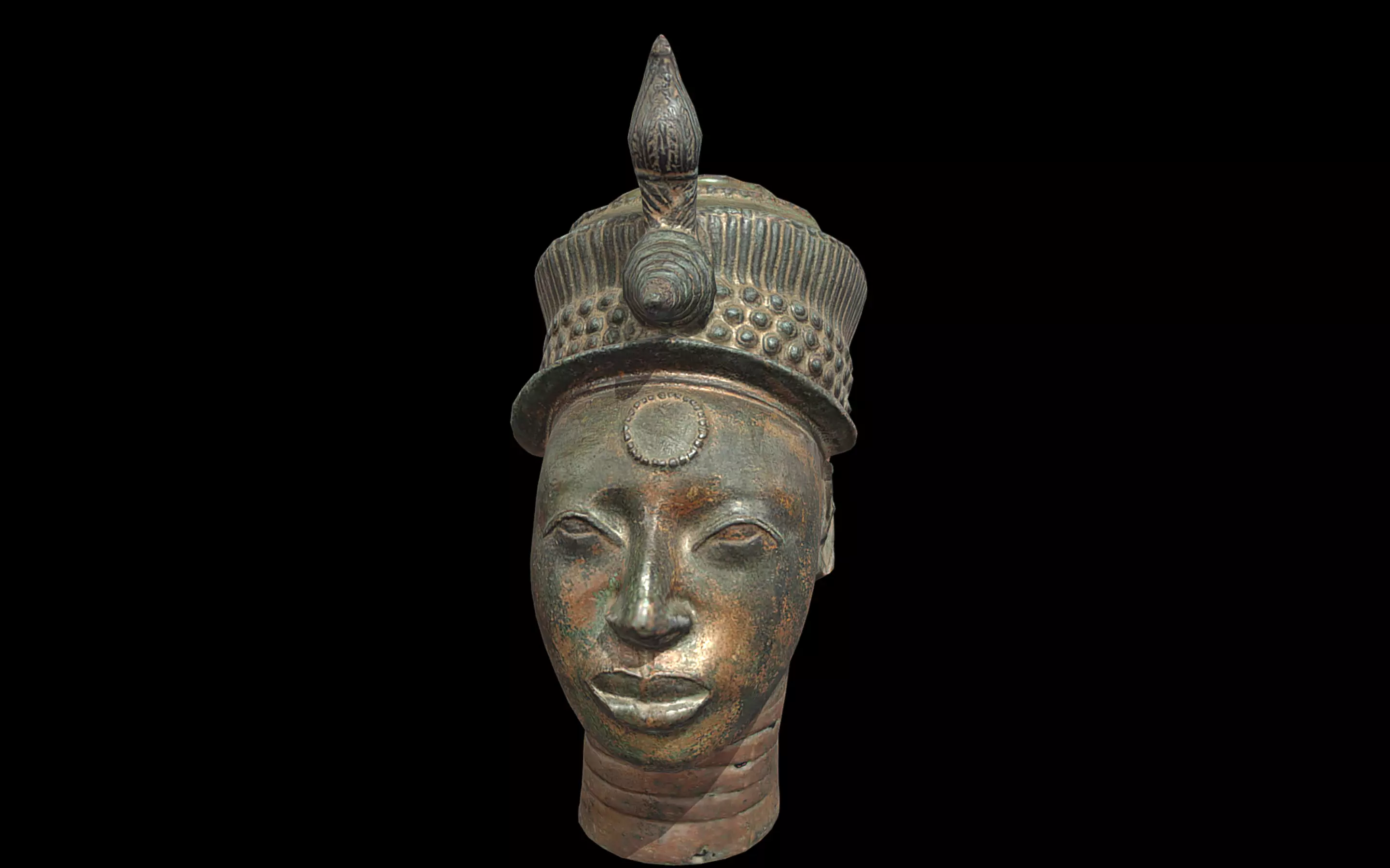 Head of Lajuwa Low-poly 3D model_0