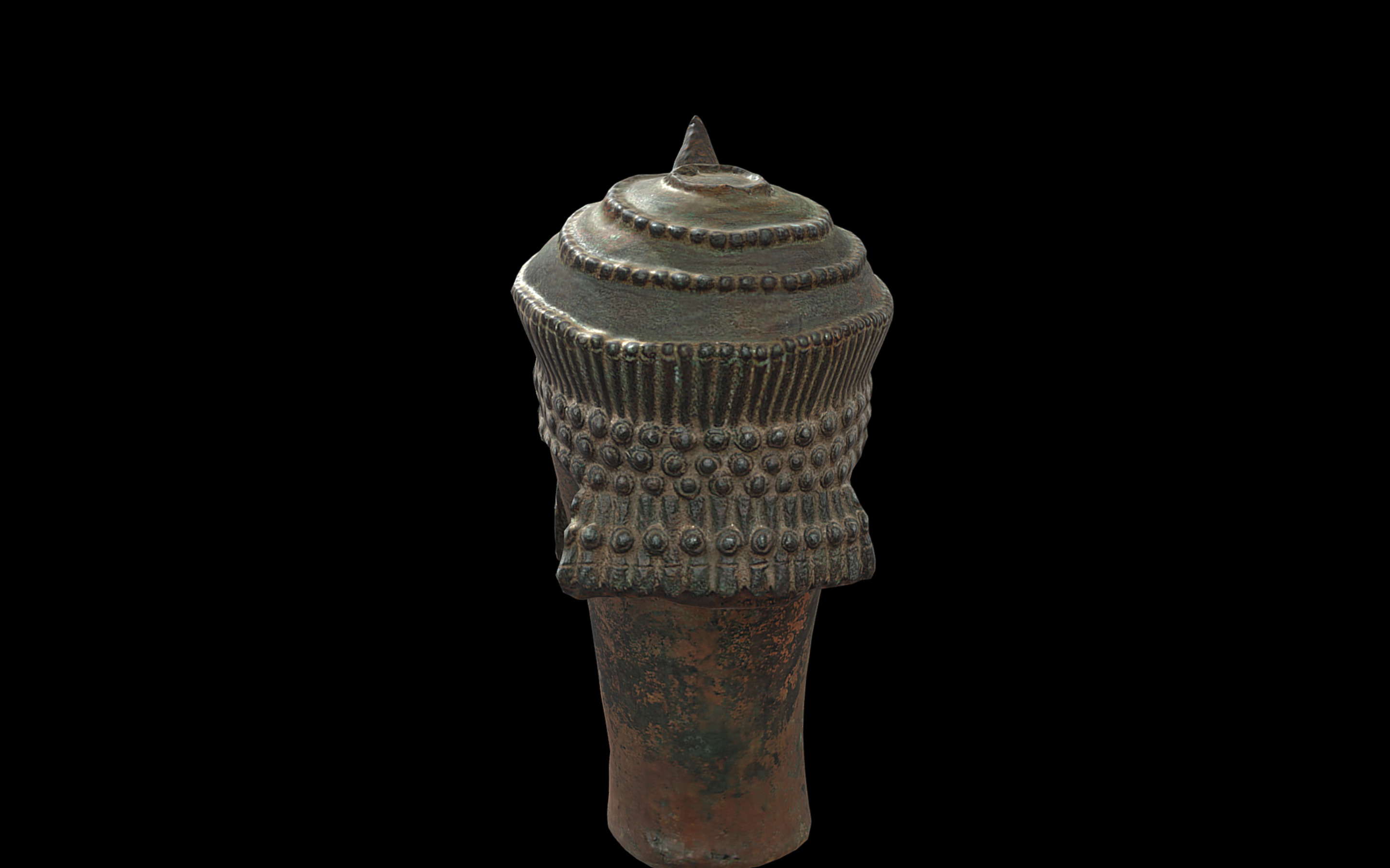 Head of Lajuwa Low-poly 3D model_2