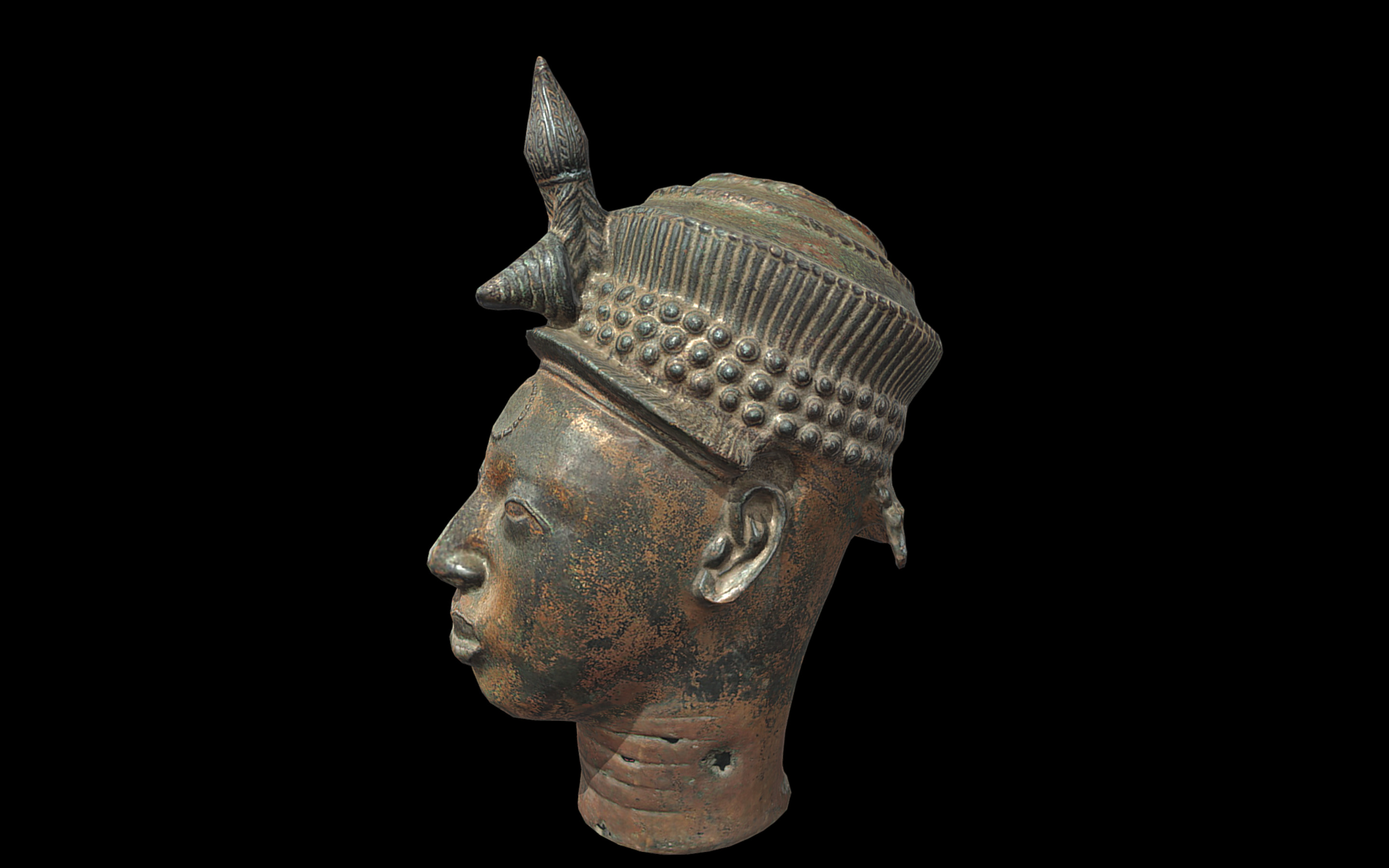 Head of Lajuwa Low-poly 3D model_1