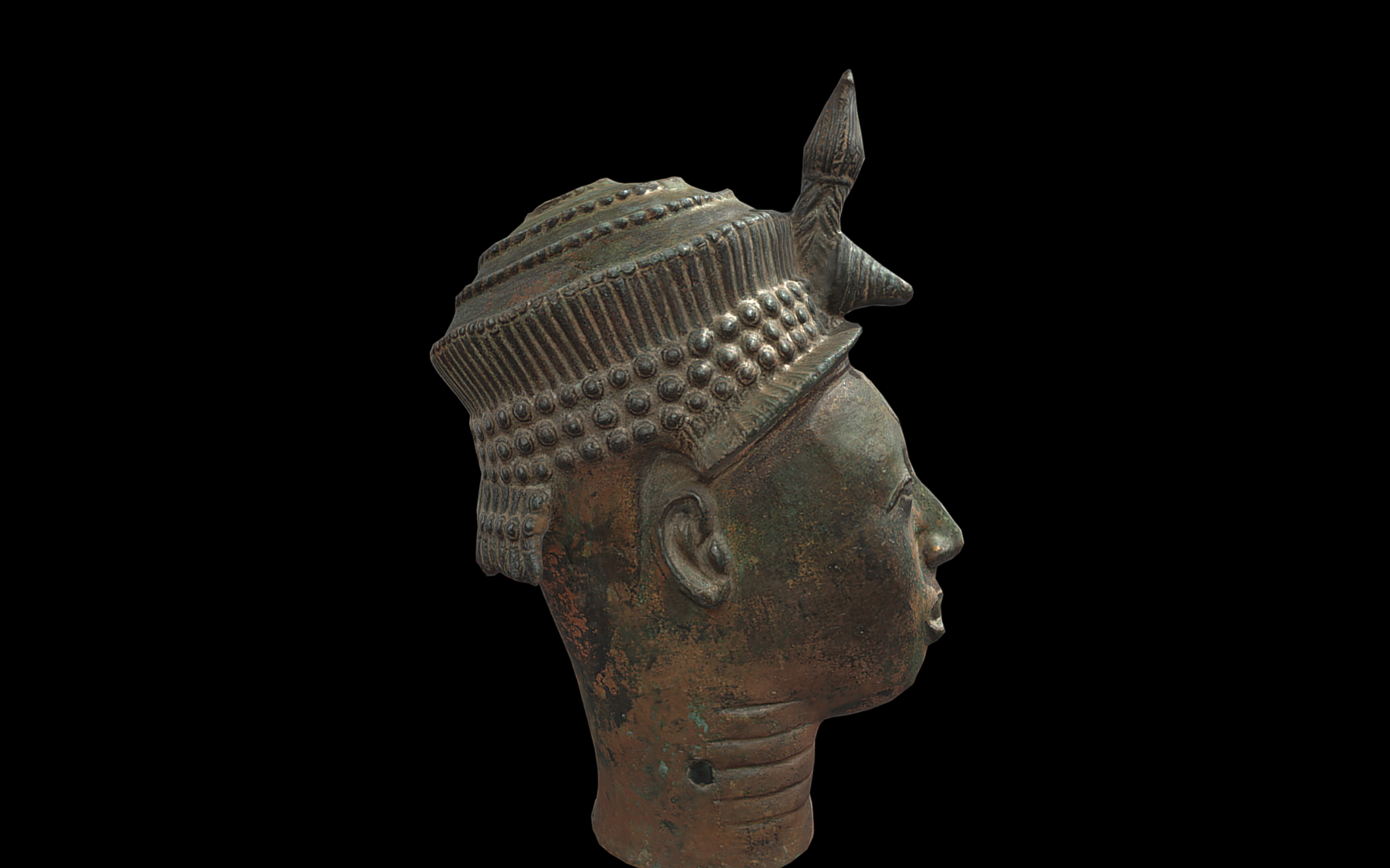 Head of Lajuwa Low-poly 3D model_3