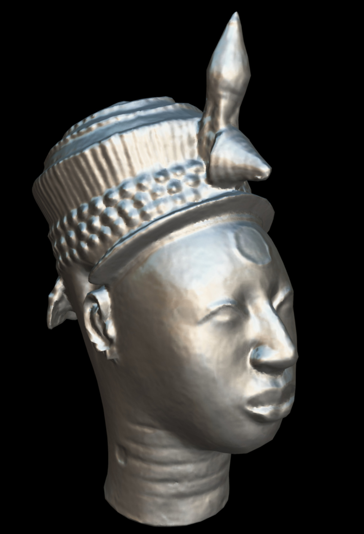 Head of Lajuwa Low-poly 3D model_12
