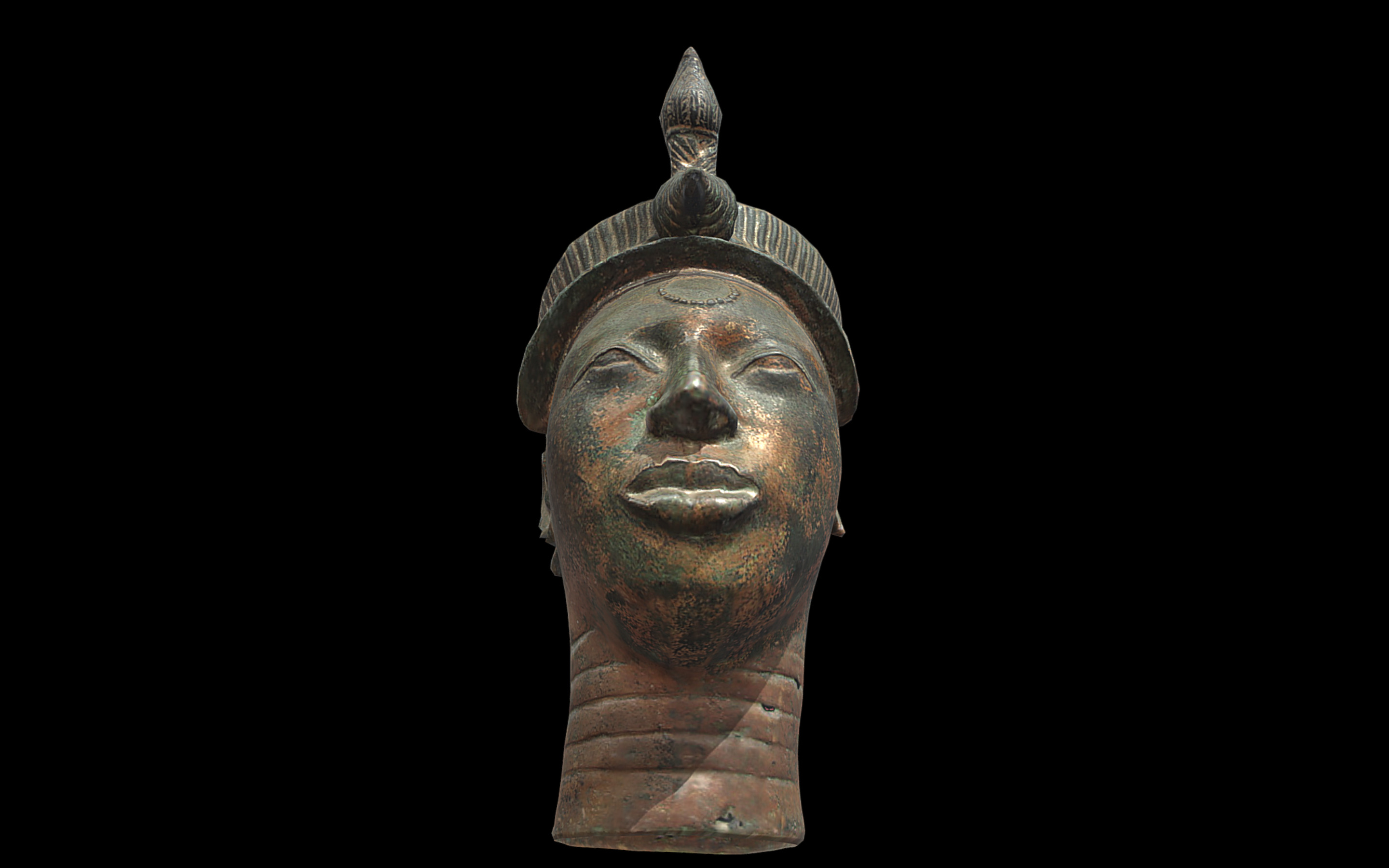 Head of Lajuwa Low-poly 3D model_4