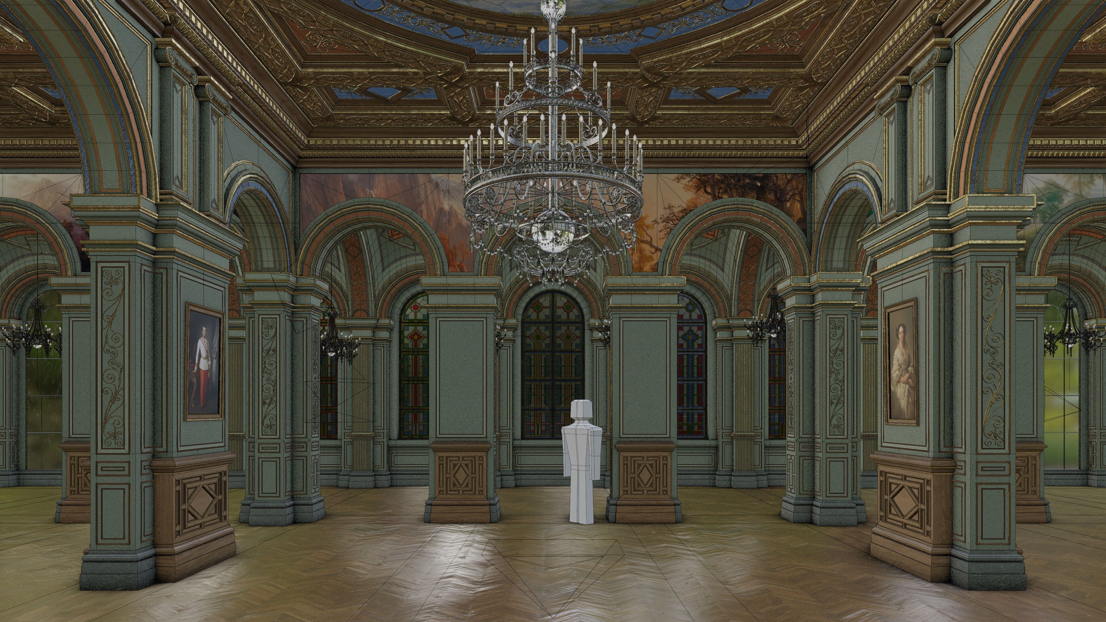 Grand Gallery 3D model_26