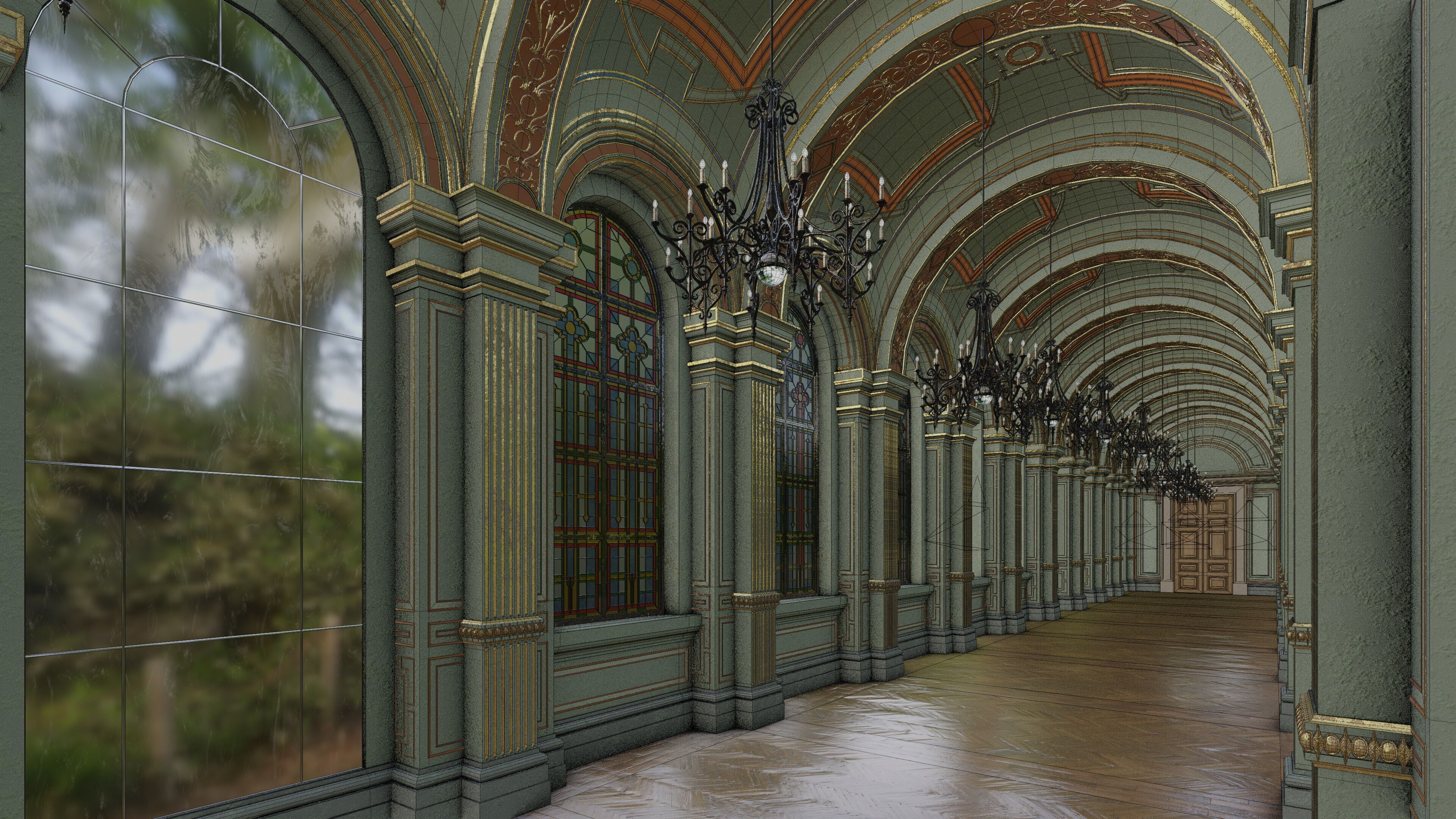 Grand Gallery 3D model_28