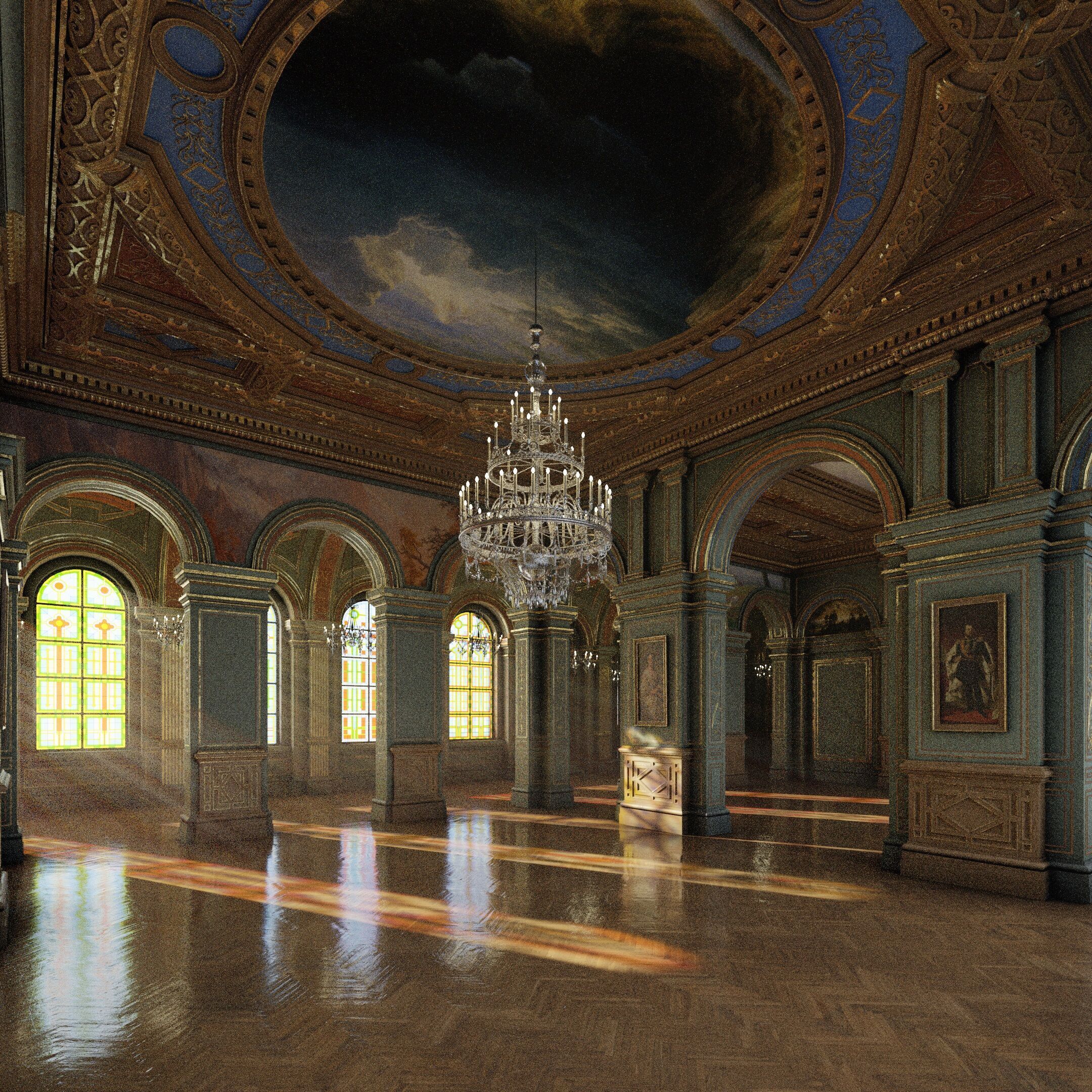 Grand Gallery 3D model_5