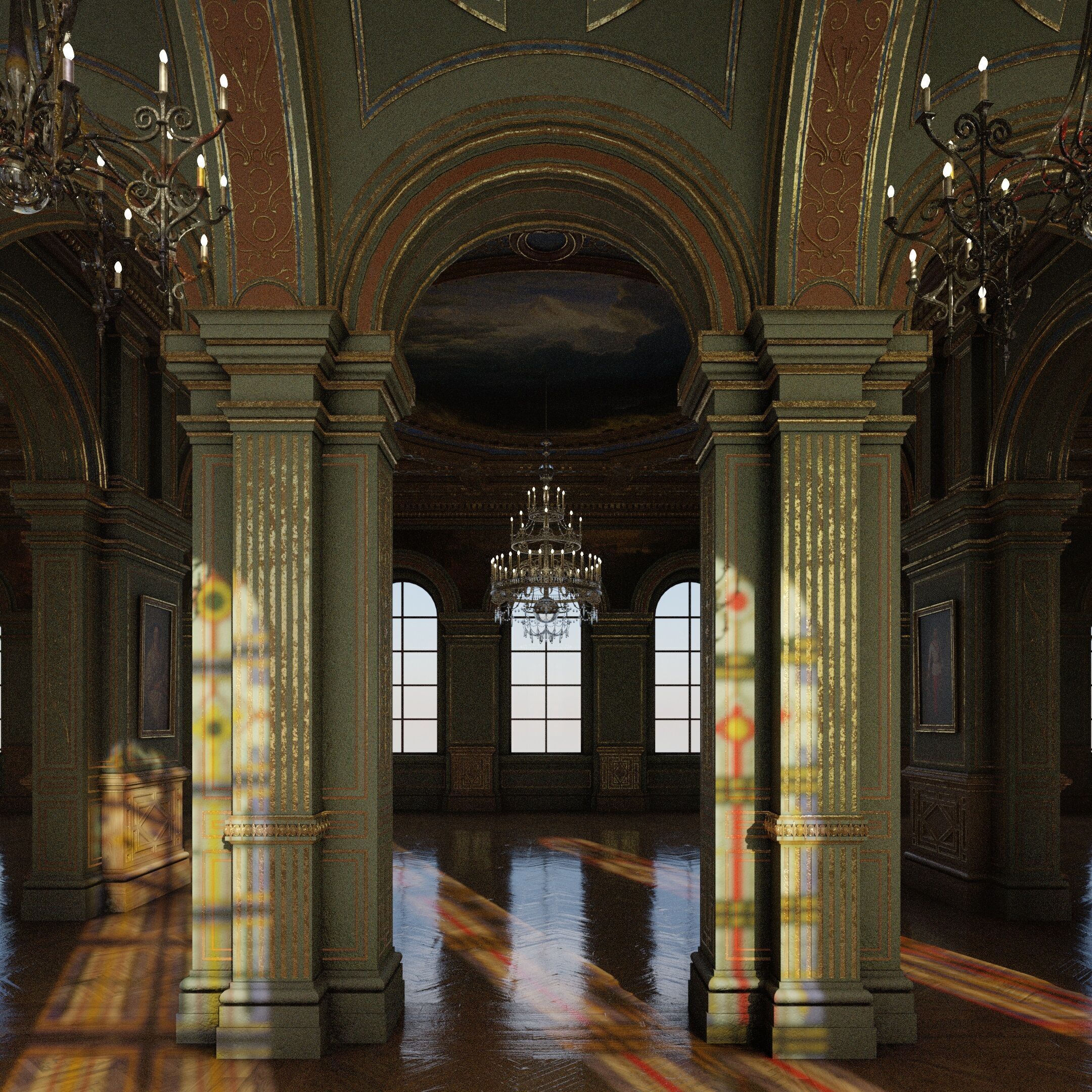 Grand Gallery 3D model_14