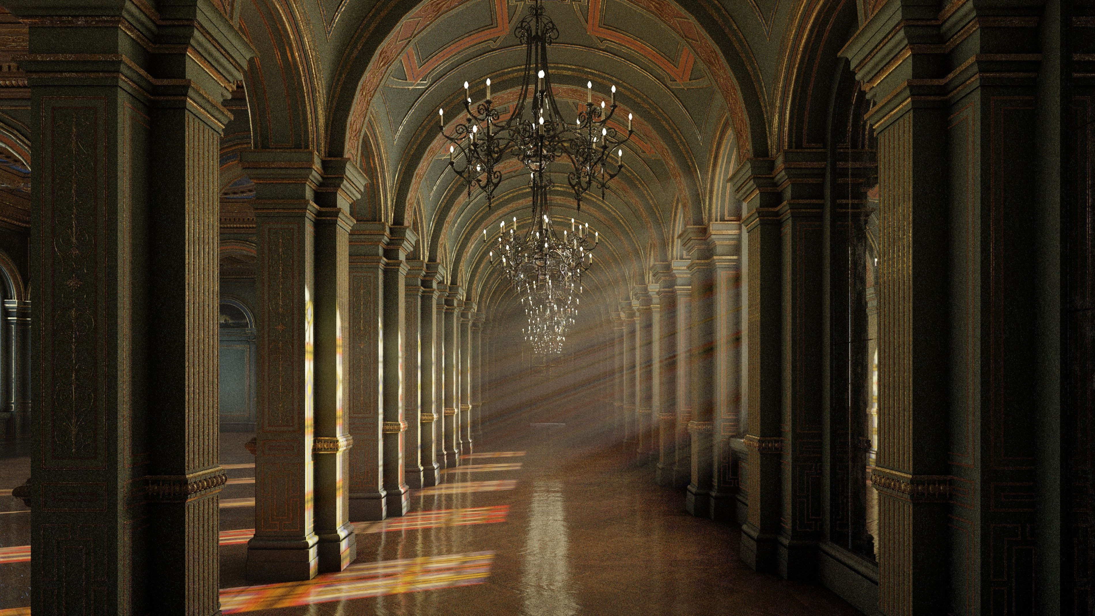 Grand Gallery 3D model_2