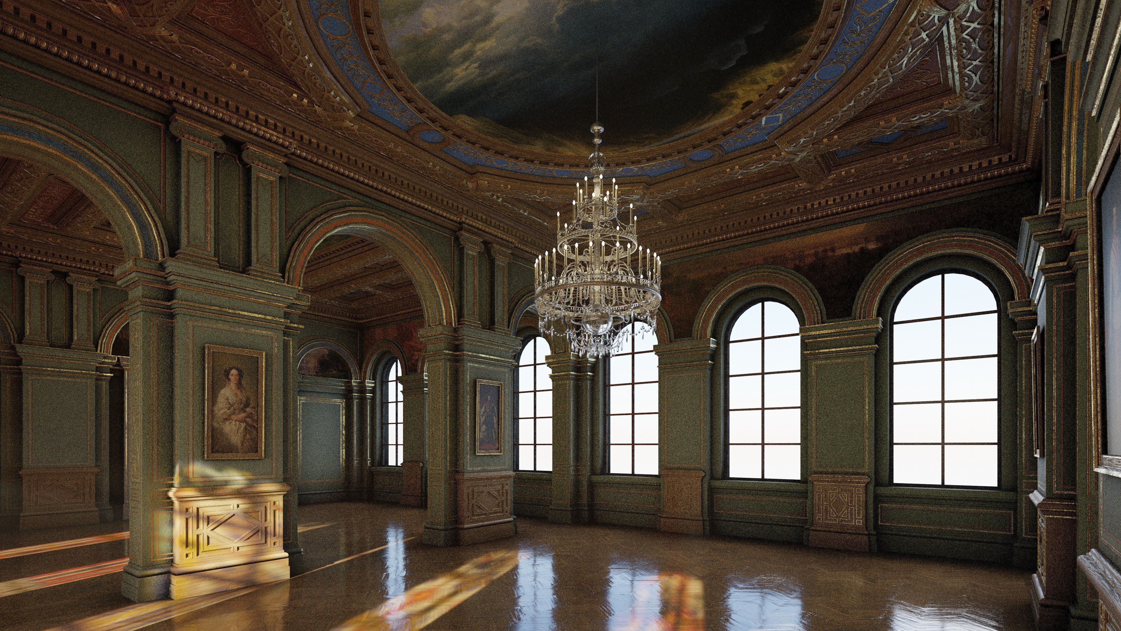 Grand Gallery 3D model_6