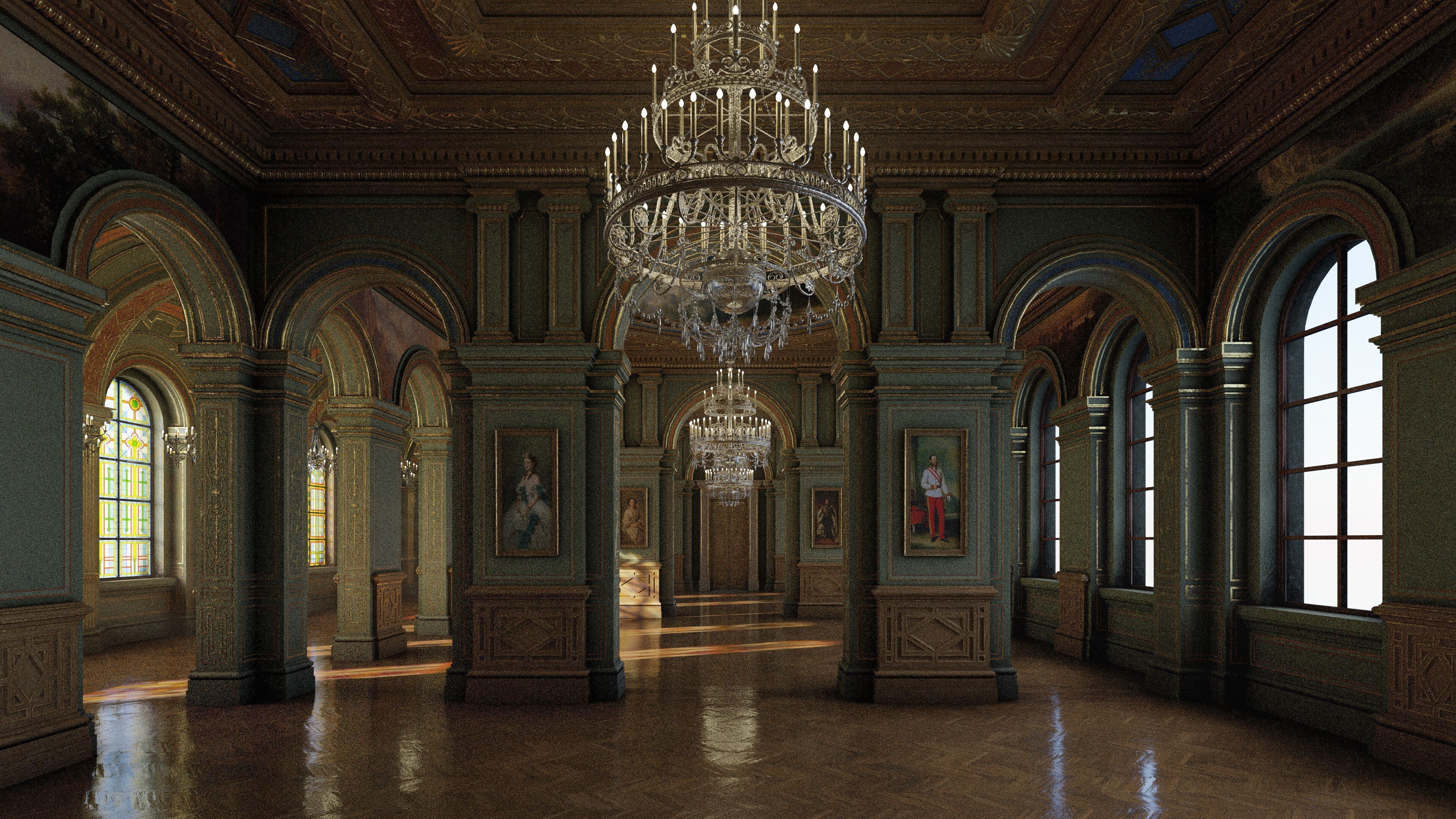 Grand Gallery 3D model_8