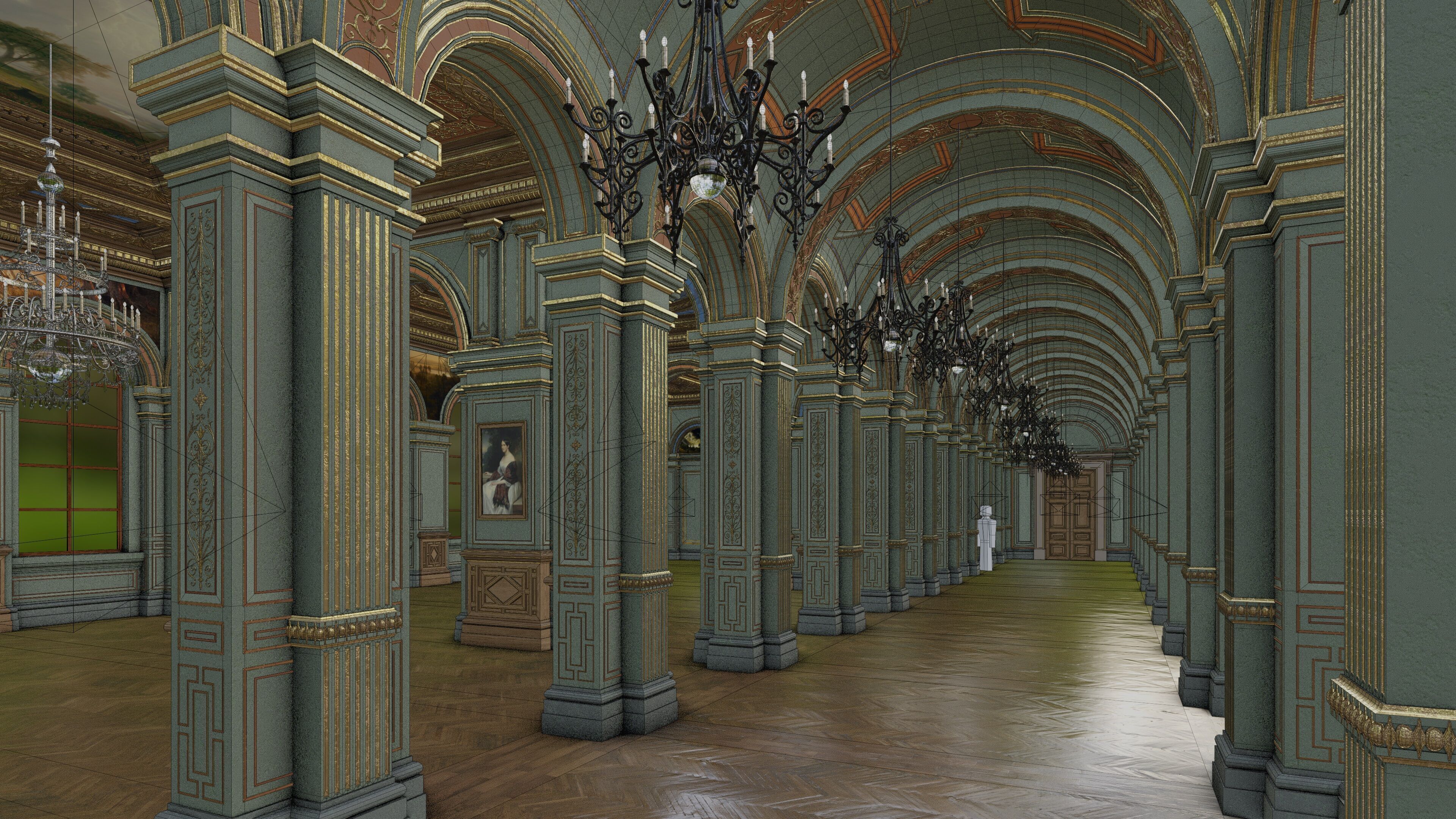 Grand Gallery 3D model_19