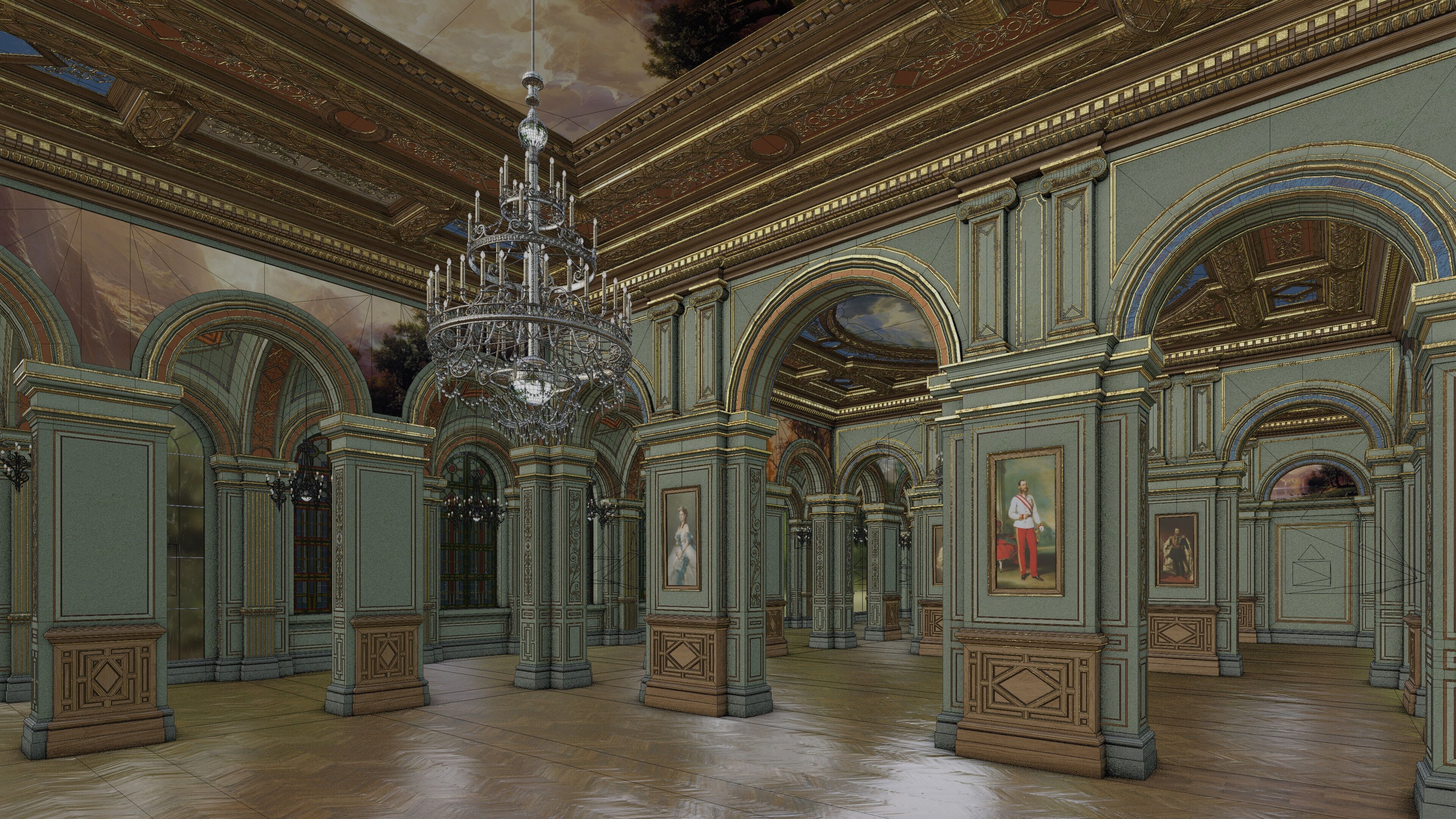 Grand Gallery 3D model_22
