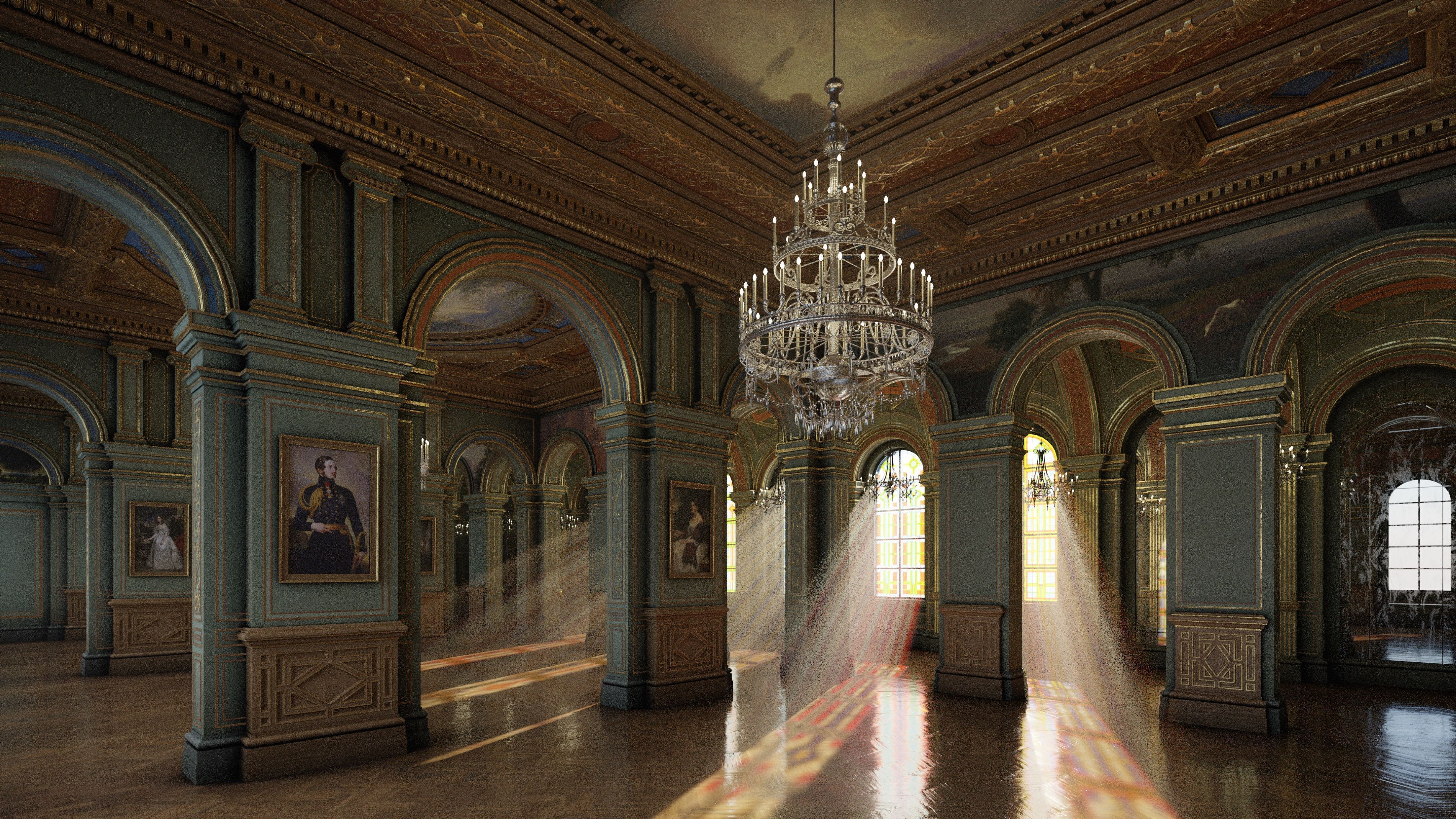 Grand Gallery 3D model_3