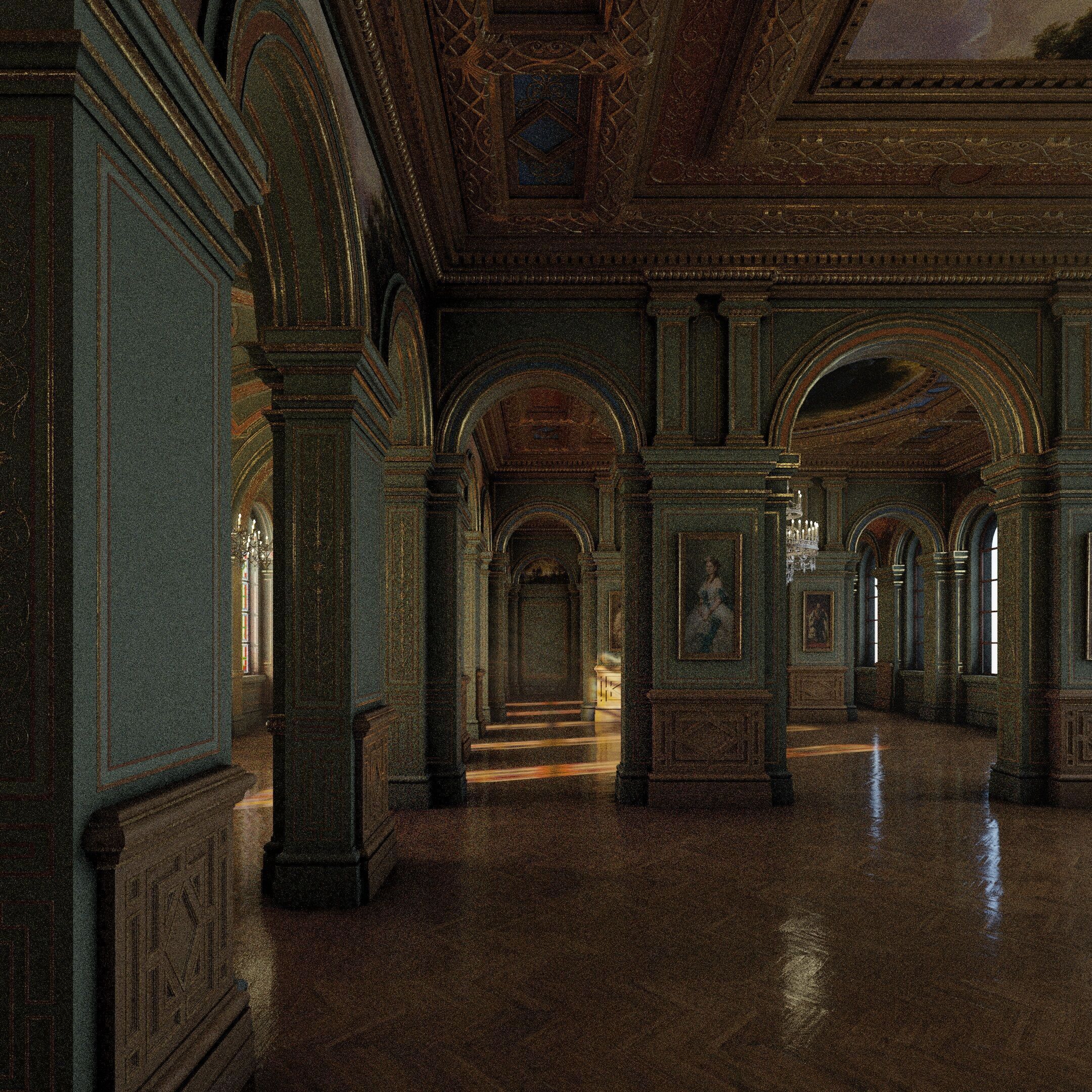 Grand Gallery 3D model_9