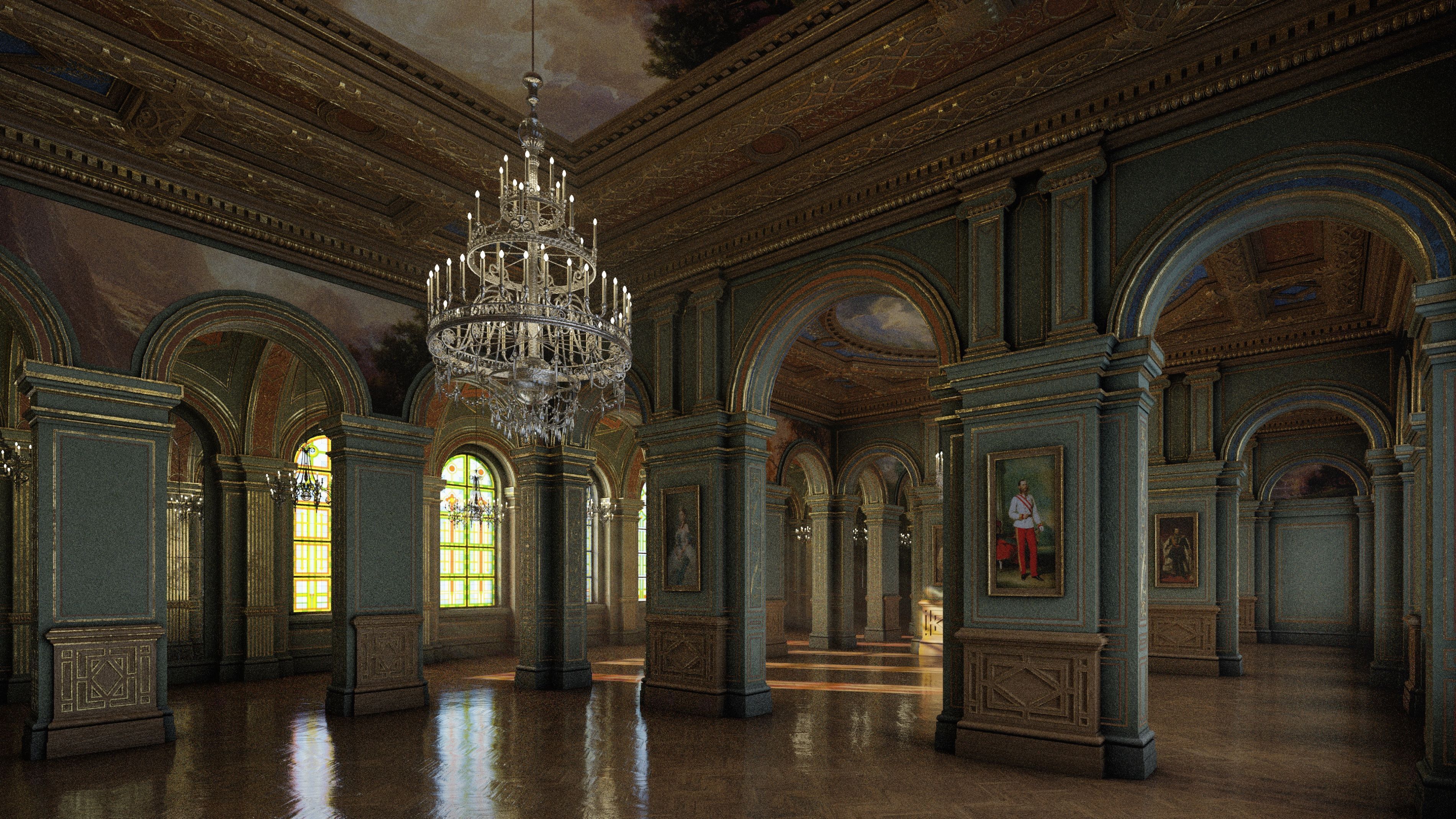 Grand Gallery 3D model_7