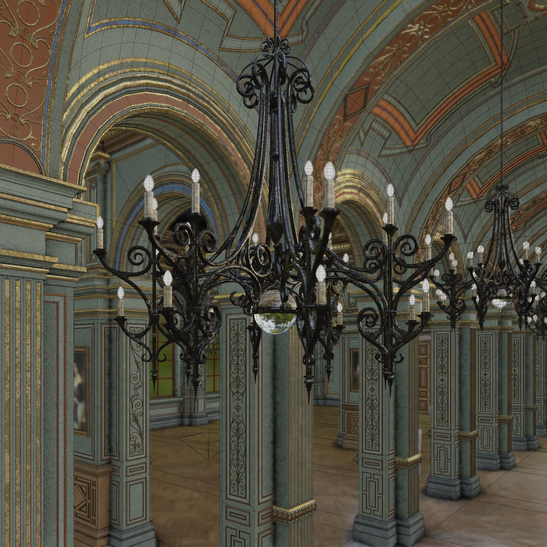 Grand Gallery 3D model_32