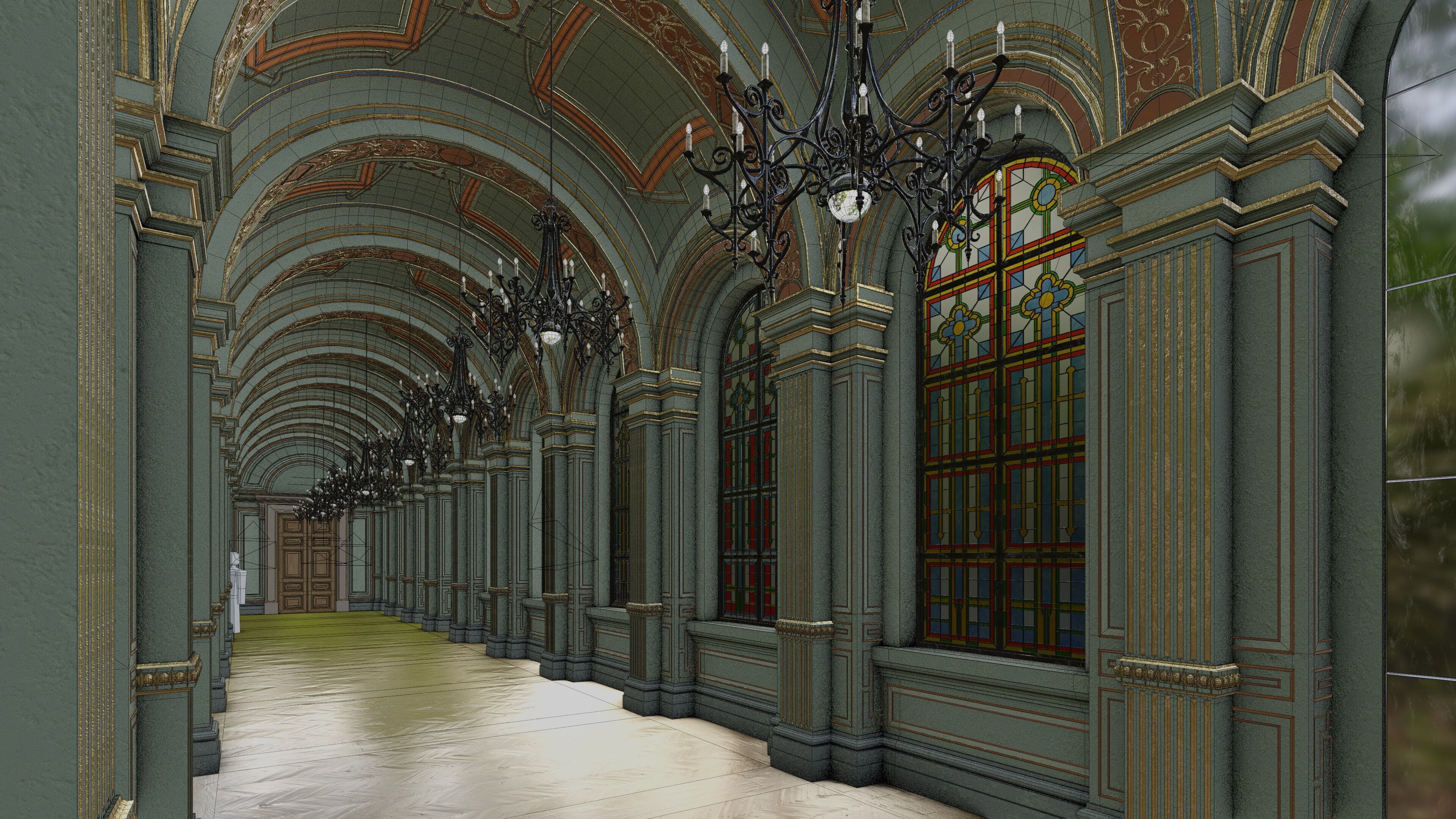 Grand Gallery 3D model_21