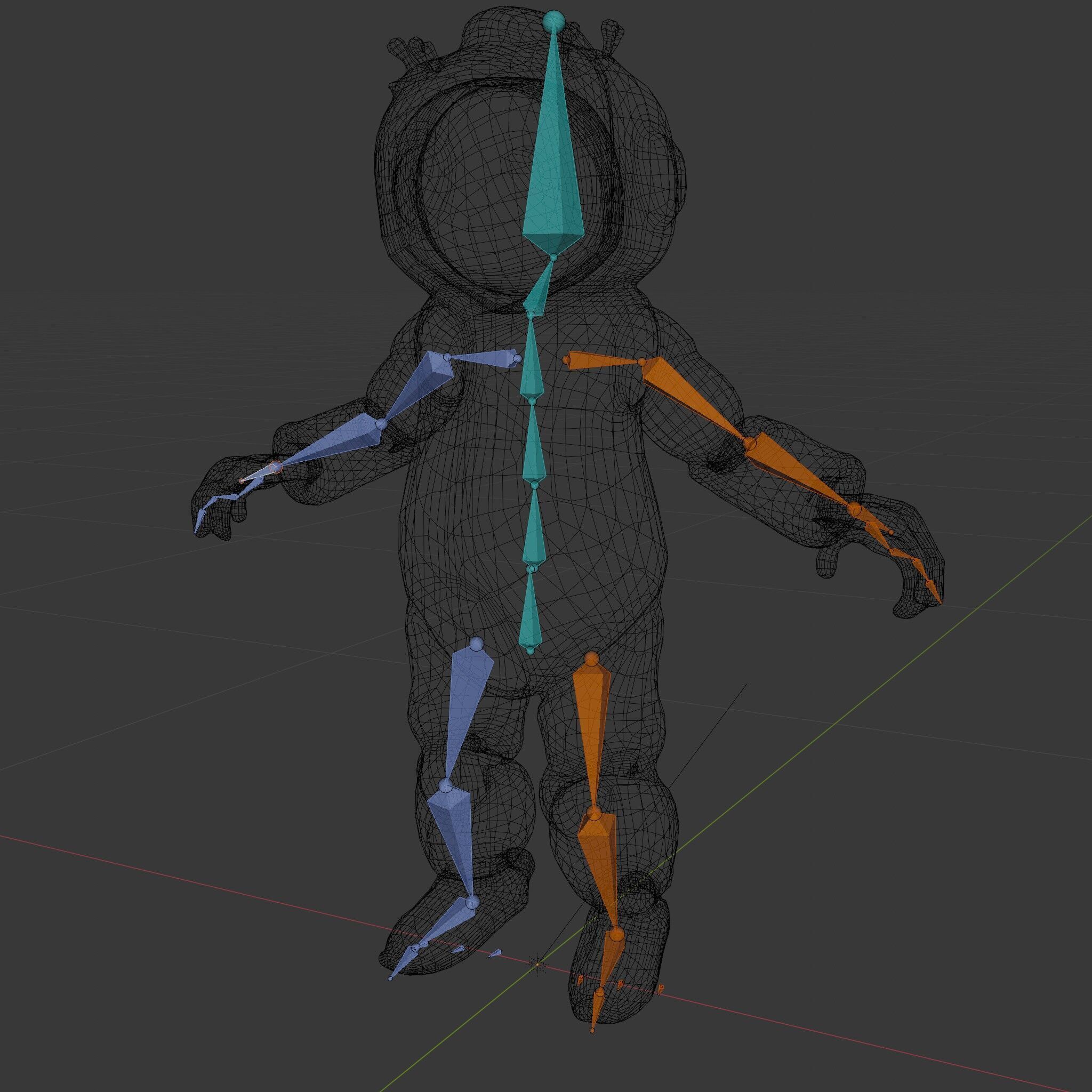 Cute Futuristic Robot Character with PBR Textures and Mixamo ... Low-poly 3D model_23