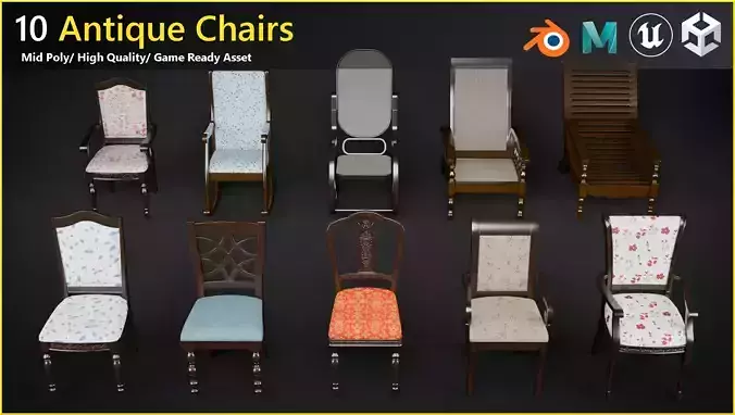 Chair Collection-Game Ready