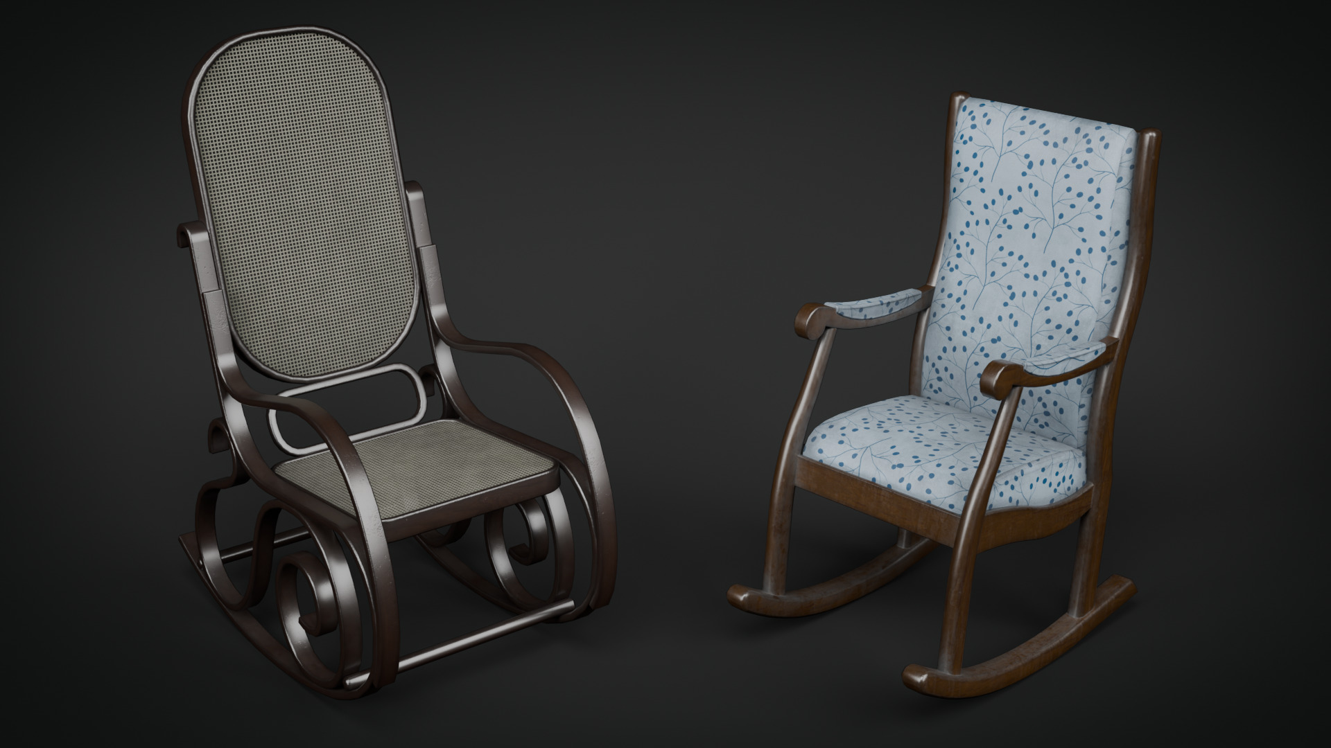 Chair Collection-Game Ready Low-poly 3D model_9