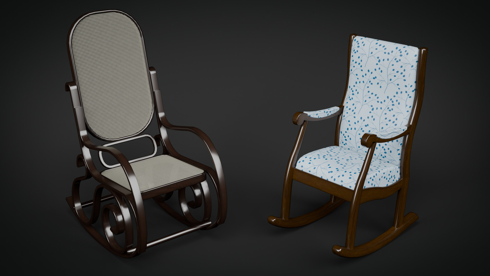 Chair Collection-Game Ready Low-poly 3D model_8