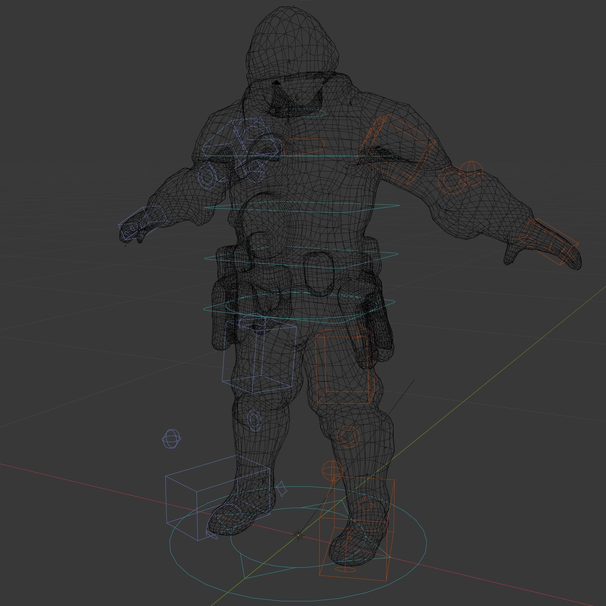 Steampunk Explorer D Character Model with Mechanical Armor an... Low-poly 3D model_19