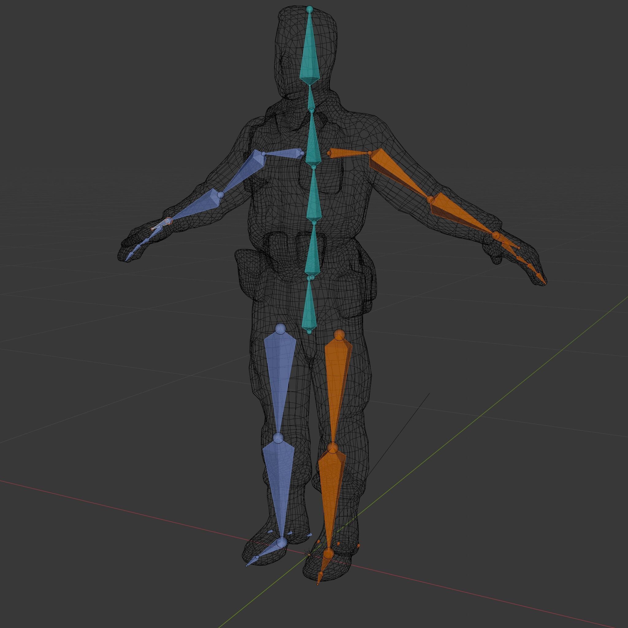 Explorer D Character Model with Adventureready Outfit Low-poly 3D model_14