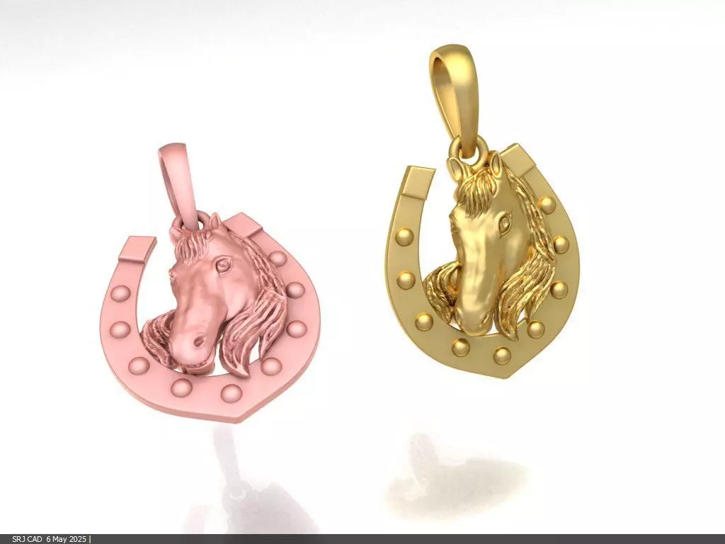 horse Pendant 3D print model