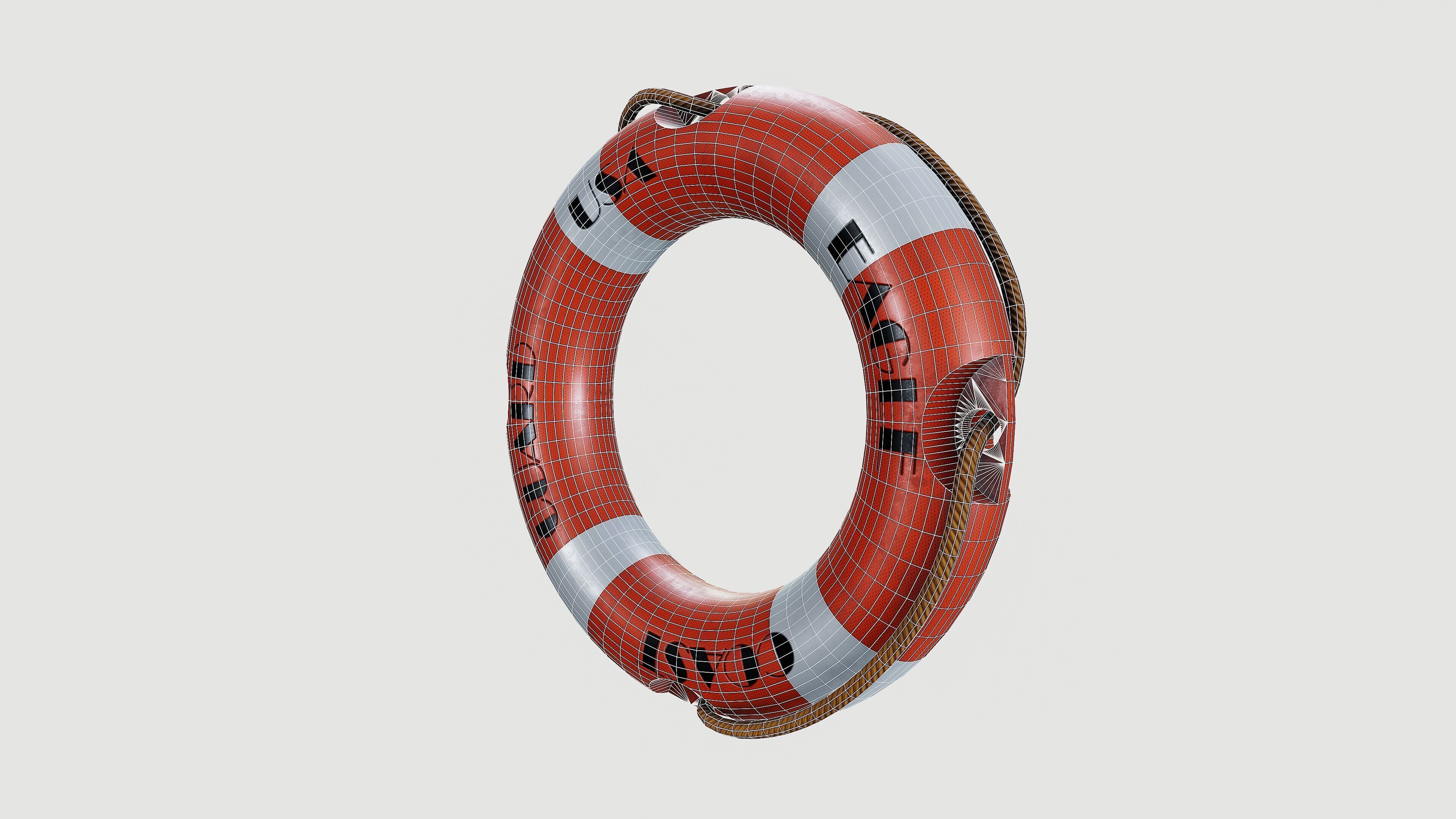 Life saver buoy 3D model_10