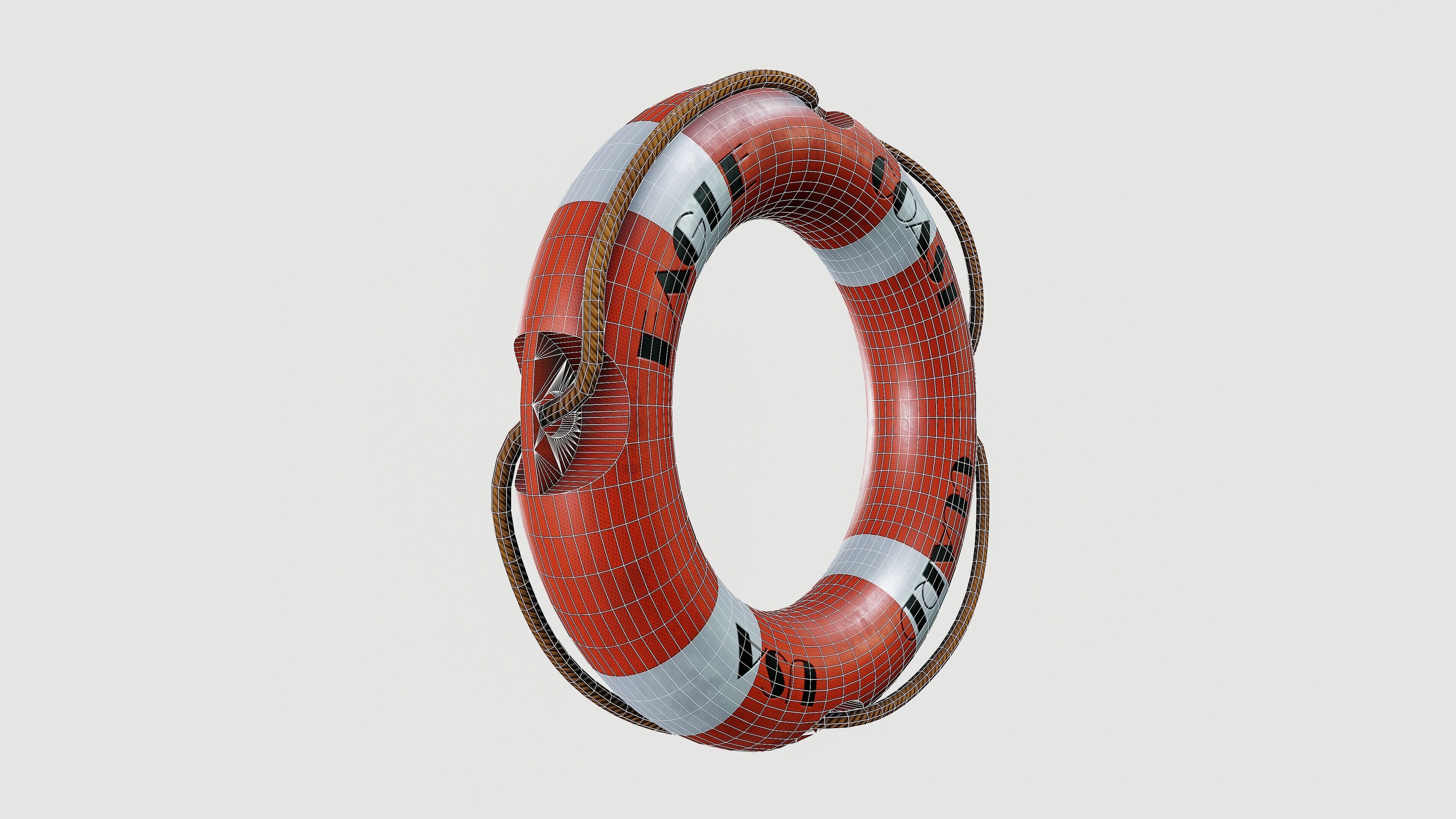 Life saver buoy 3D model_11