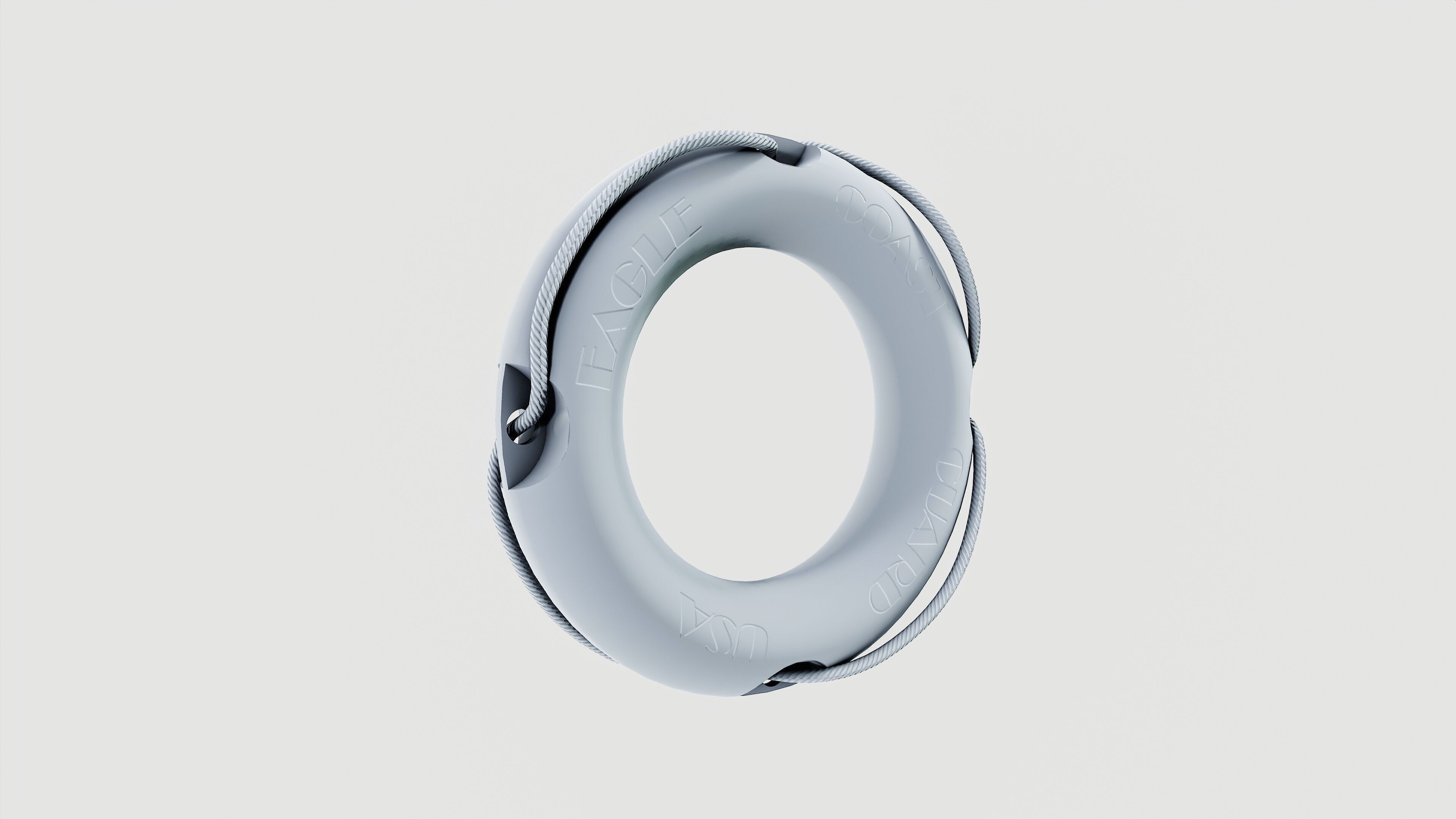 Life saver buoy 3D model_6