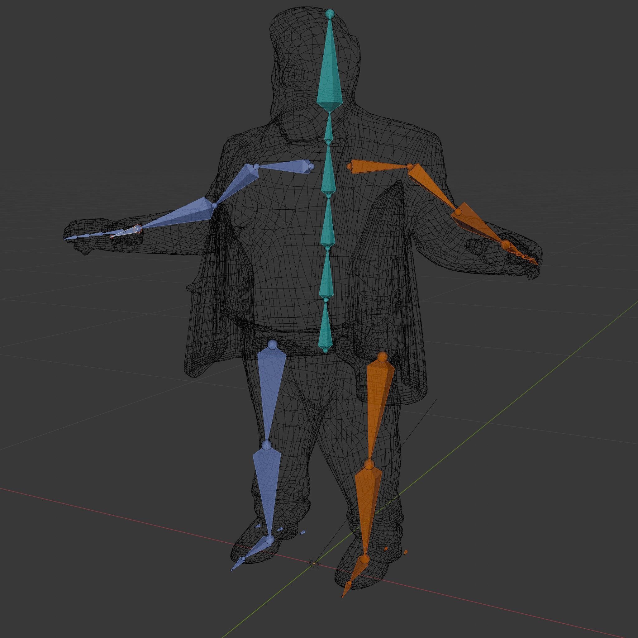 Friendly Elderly Businessman D Model in Smart Casual Attire Low-poly 3D model_8