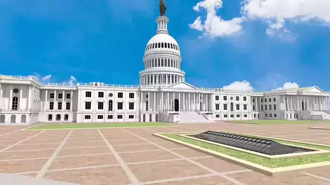 Capitol Hill 3D model Capitol Hill 3D model