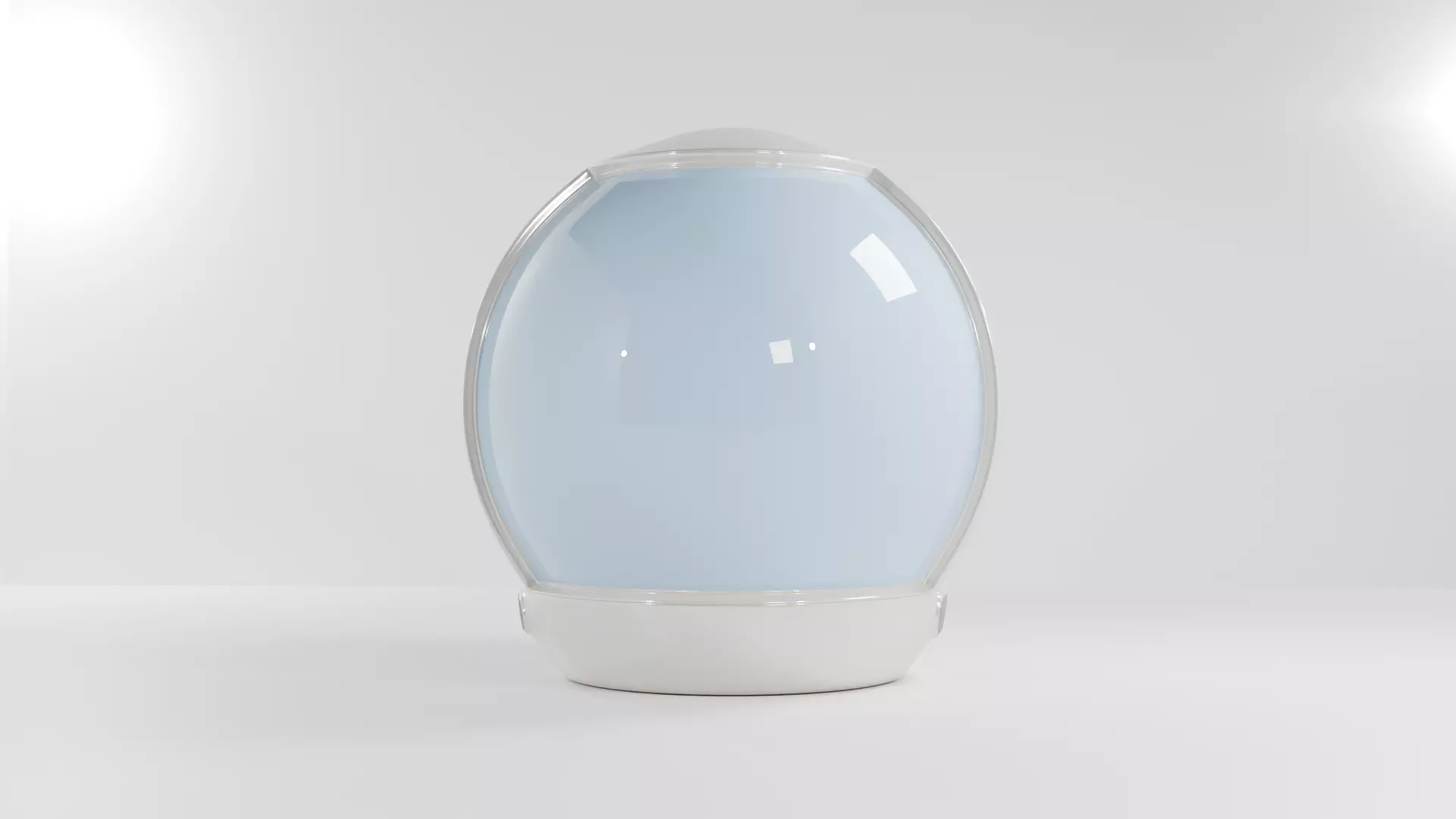 Space Helmet Low-poly 3D model_0